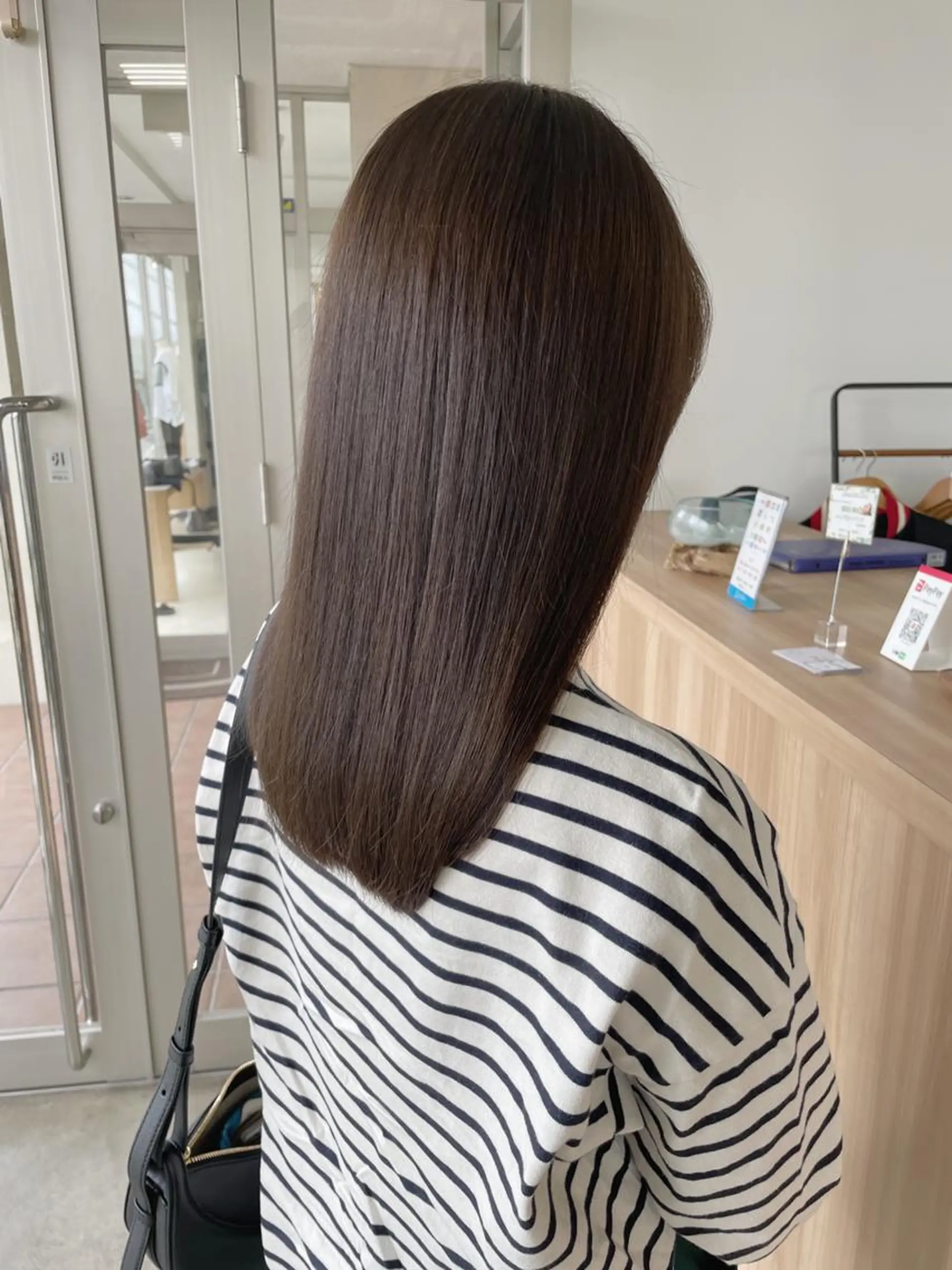 セミロング カラー ブリーチ ブリーチなしカラー カット ヘアカラー 村田 和佳のヘアスタイル