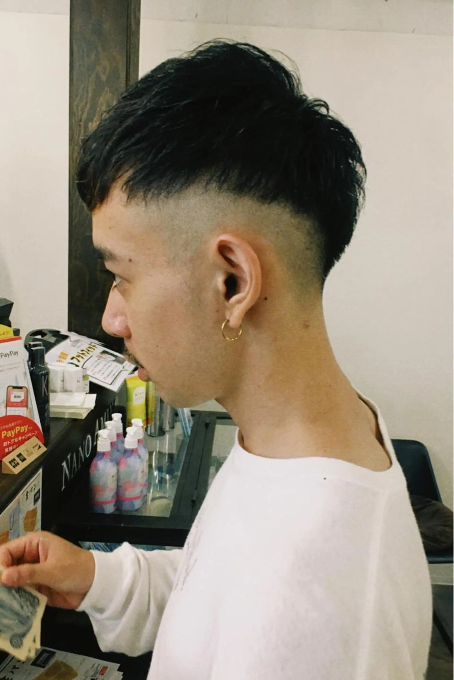 ショート ヘアアレンジ メンズ フェードカット カット 🧶ブリーチカラー TERU🧶のヘアスタイル