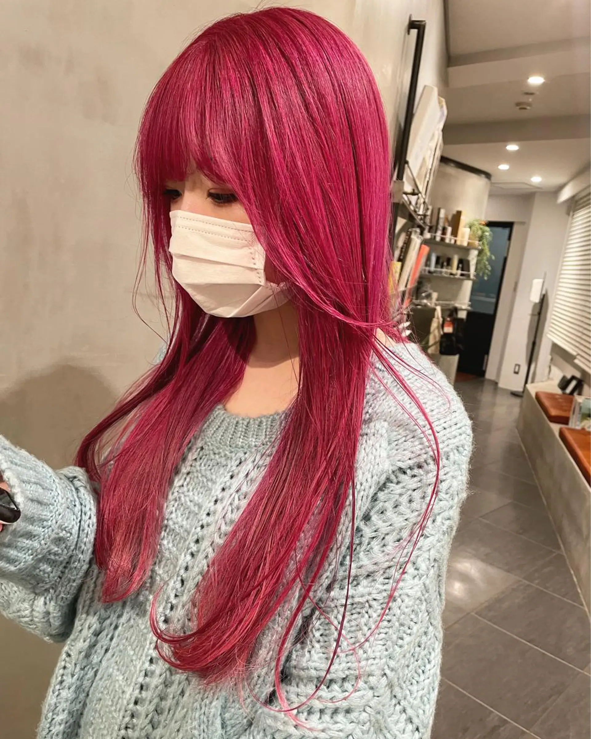 ロング カラー ヘアカラー トリートメント 優 作のヘアスタイル