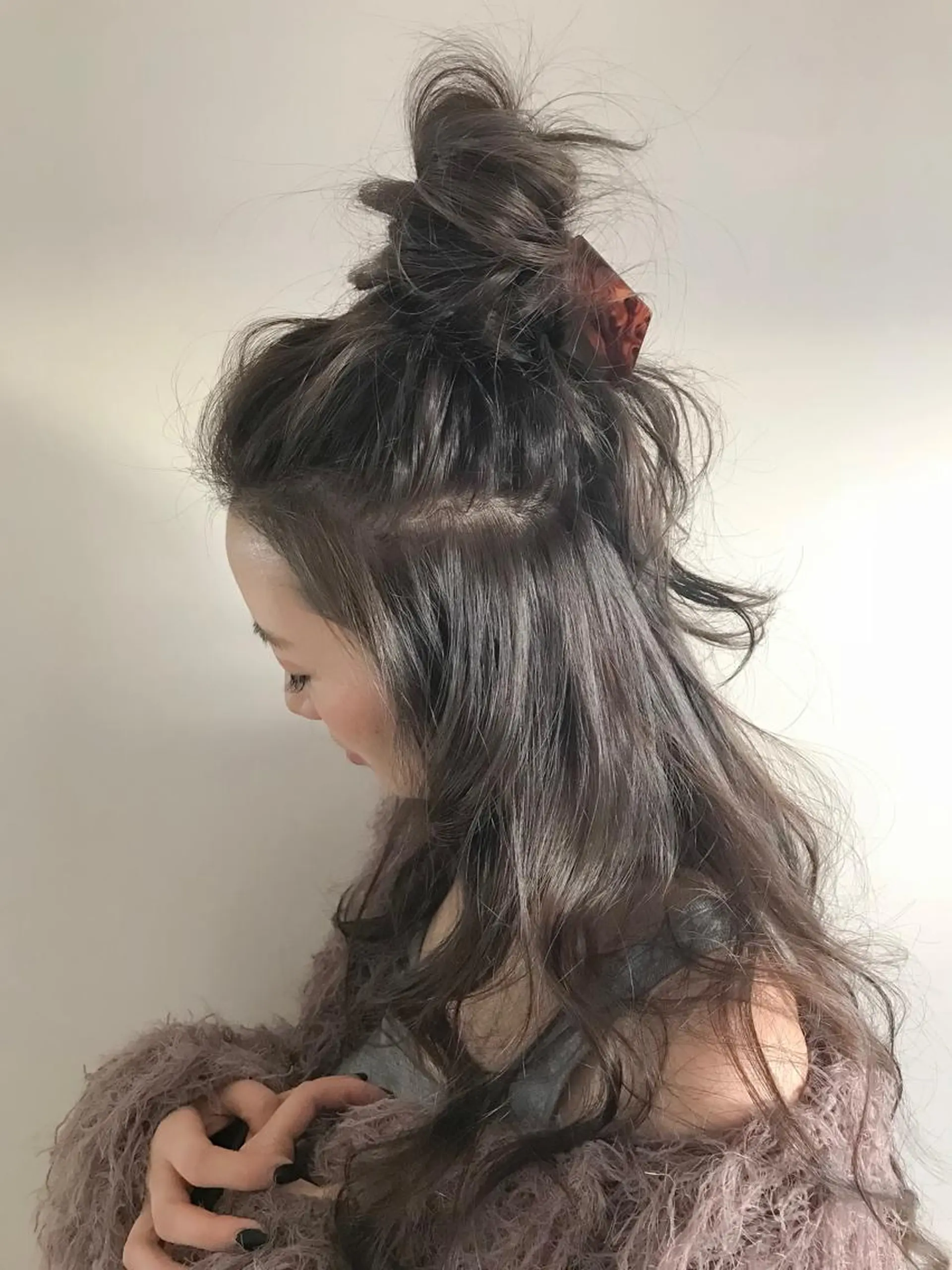 ロング ヘアアレンジ 小野 かなこのヘアスタイル