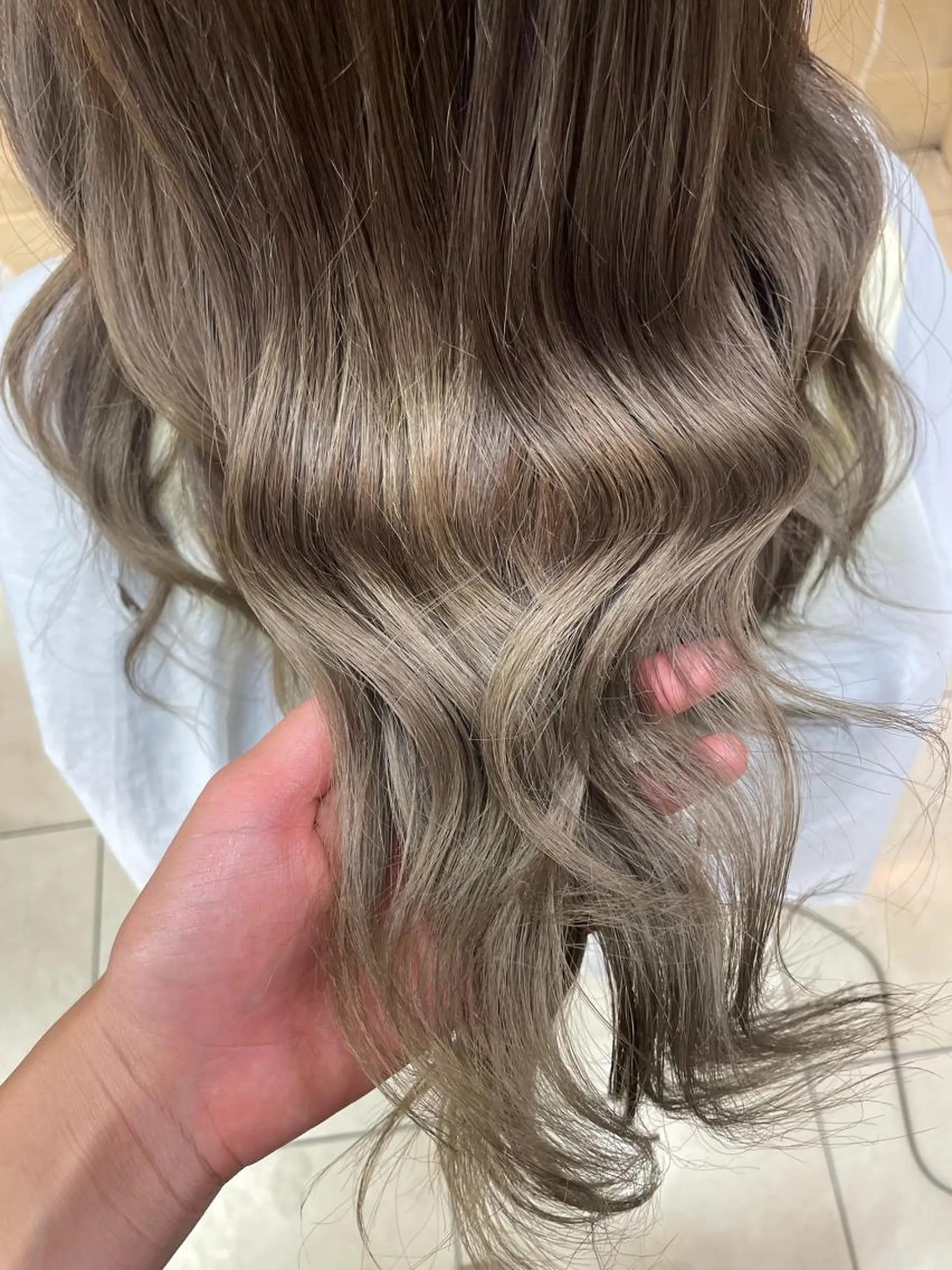 ロング N+所属・前田 菜奈子のヘアスタイル