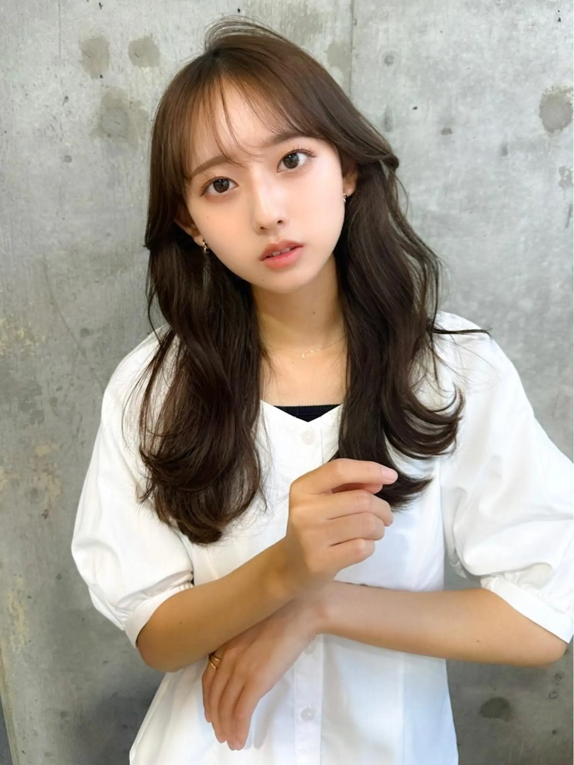 ミディアム カラー ヘアカラー トリートメント ヘッドスパ 髪質改善サロン Sea shinjuku 新宿南口【シー シンジュク】所属・髪質改善/韓国ヘア レイヤー/新宿/ロミのヘアスタイル