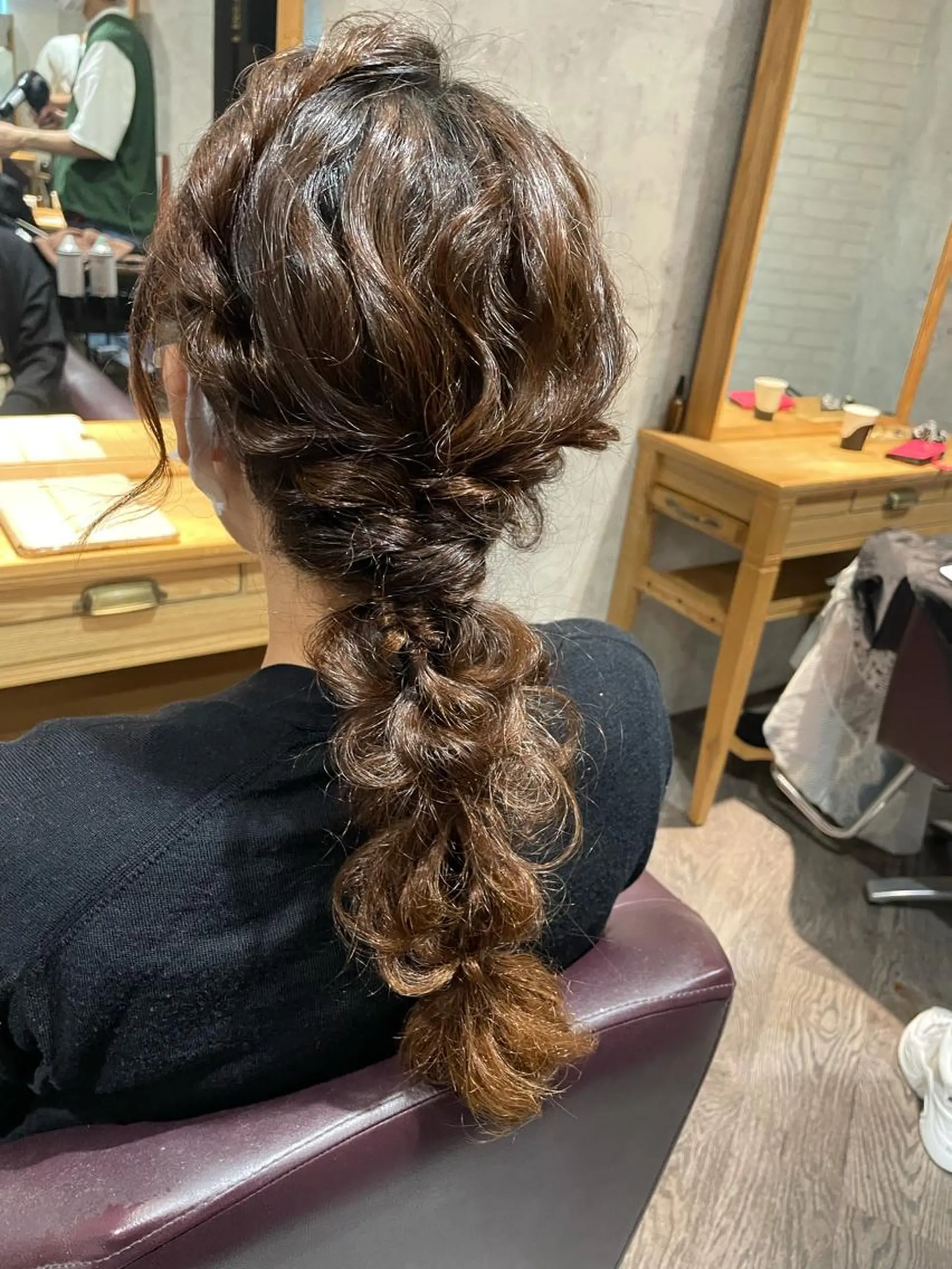 ロング ヘアセット 🦄艶カラー×韓国 NANA💎🐬のヘアスタイル