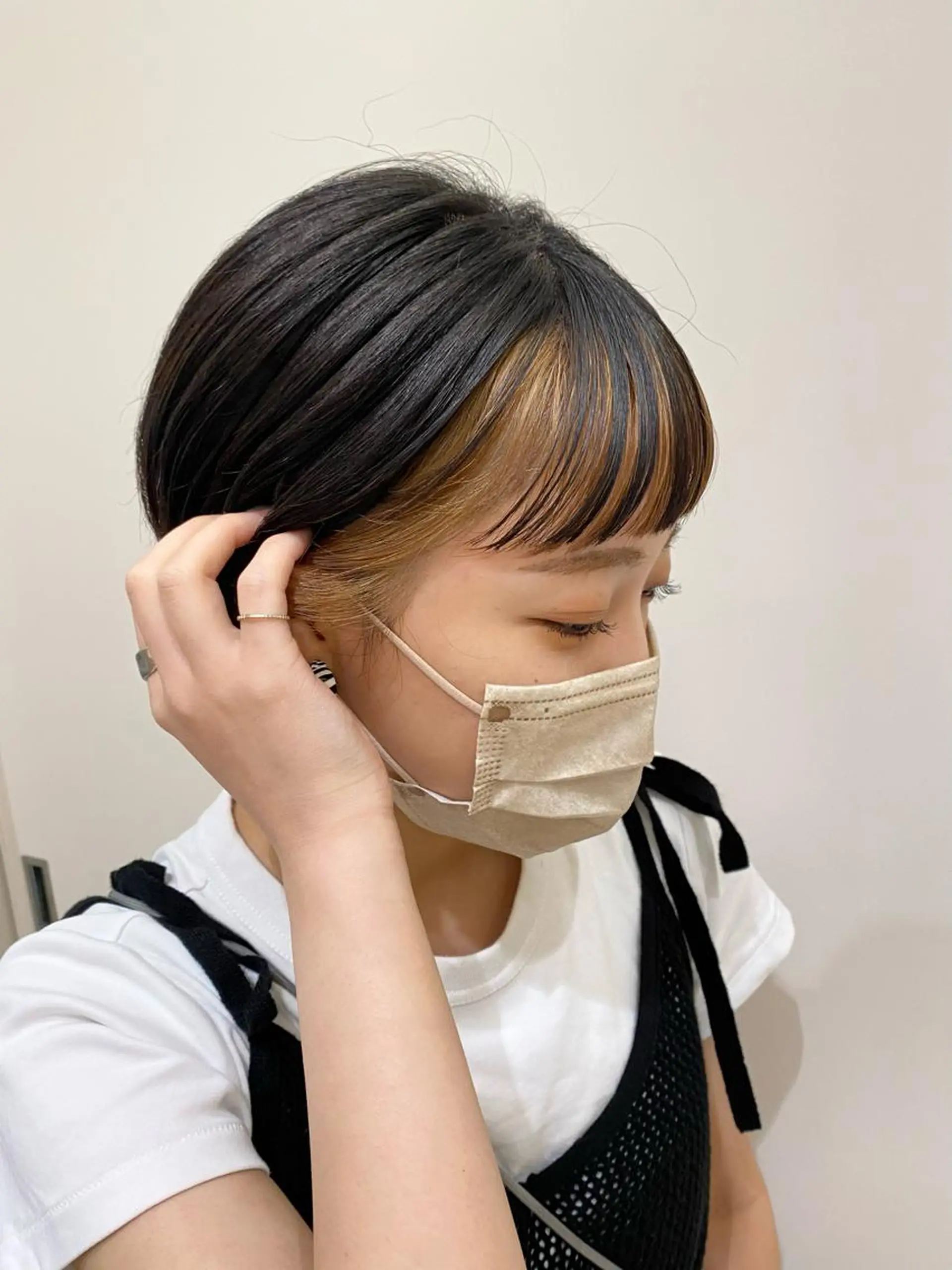 ショート カラー ミストバング  フェイスフレーミング オン眉 カット トリートメント みやび🫧髪質改善 🫧透明感カラー🫧のヘアスタイル