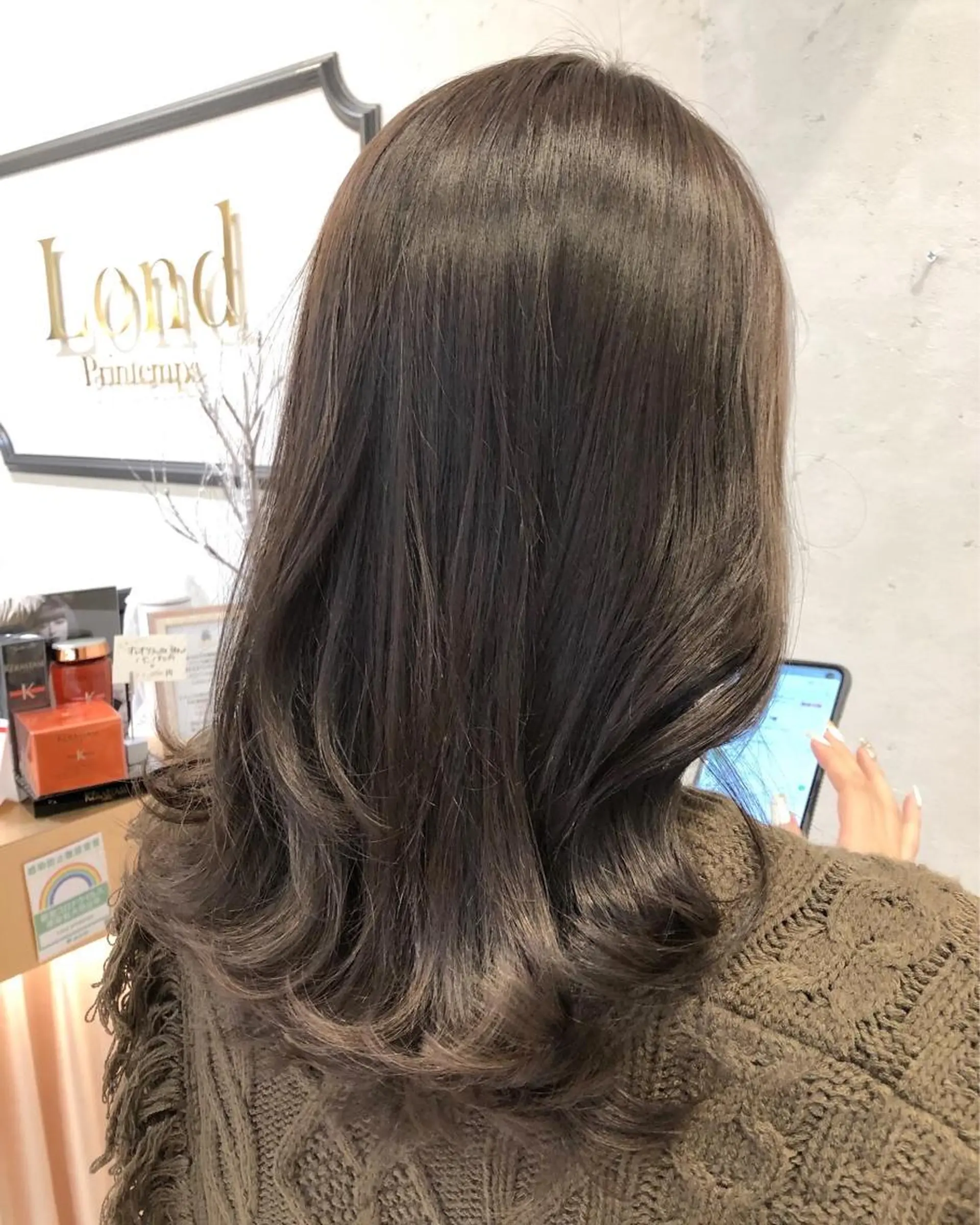 ミディアム カラー カット ヘアカラー 透明感カラー│ レイヤーヘア中居美樹のヘアスタイル
