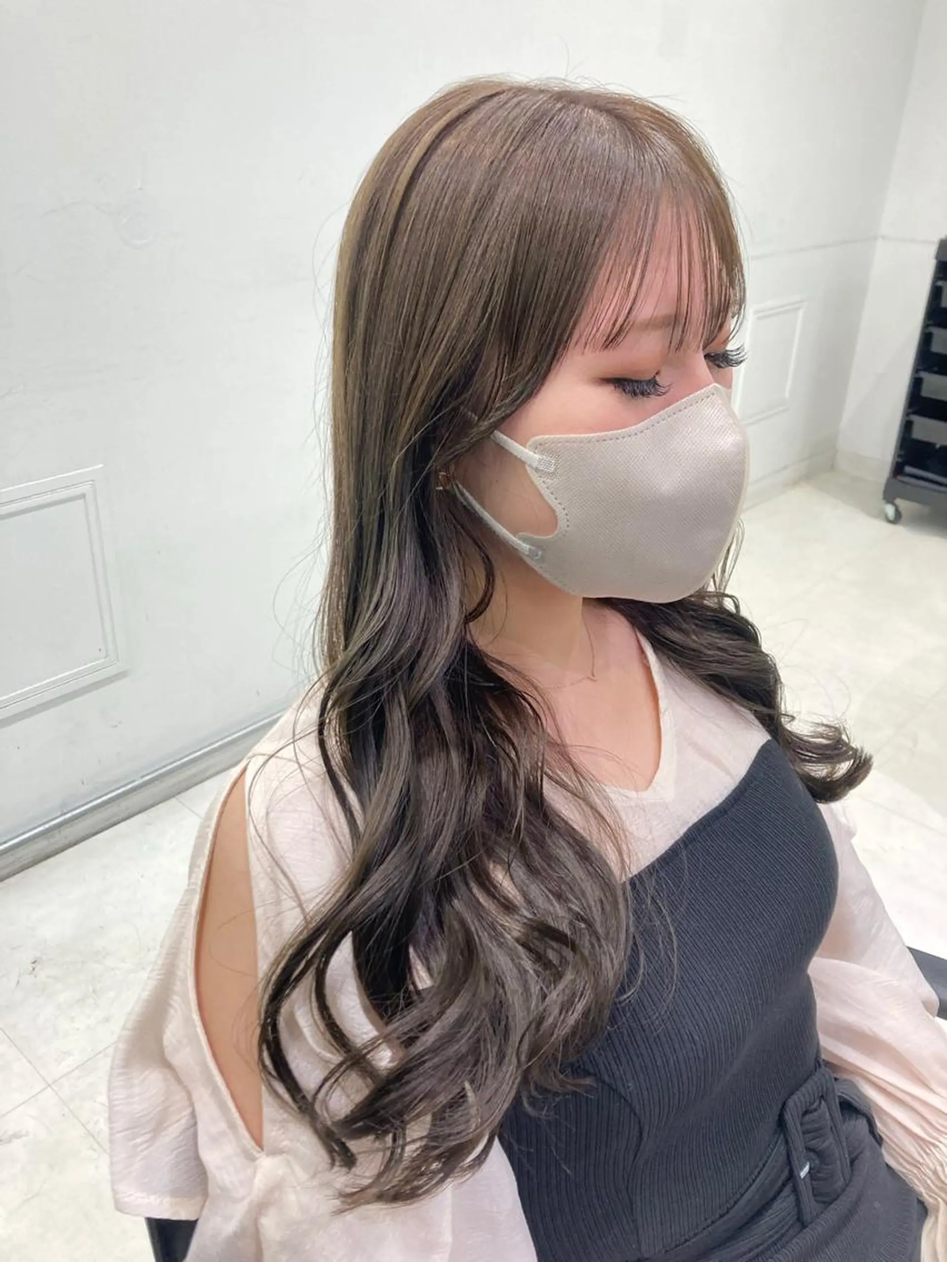 ロング カラー カット ヘアカラー トリートメント GO TODAY SHAIRE SALON原宿vita店舗所属・🩷完全マンツーマン 💖ASAHIのヘアスタイル
