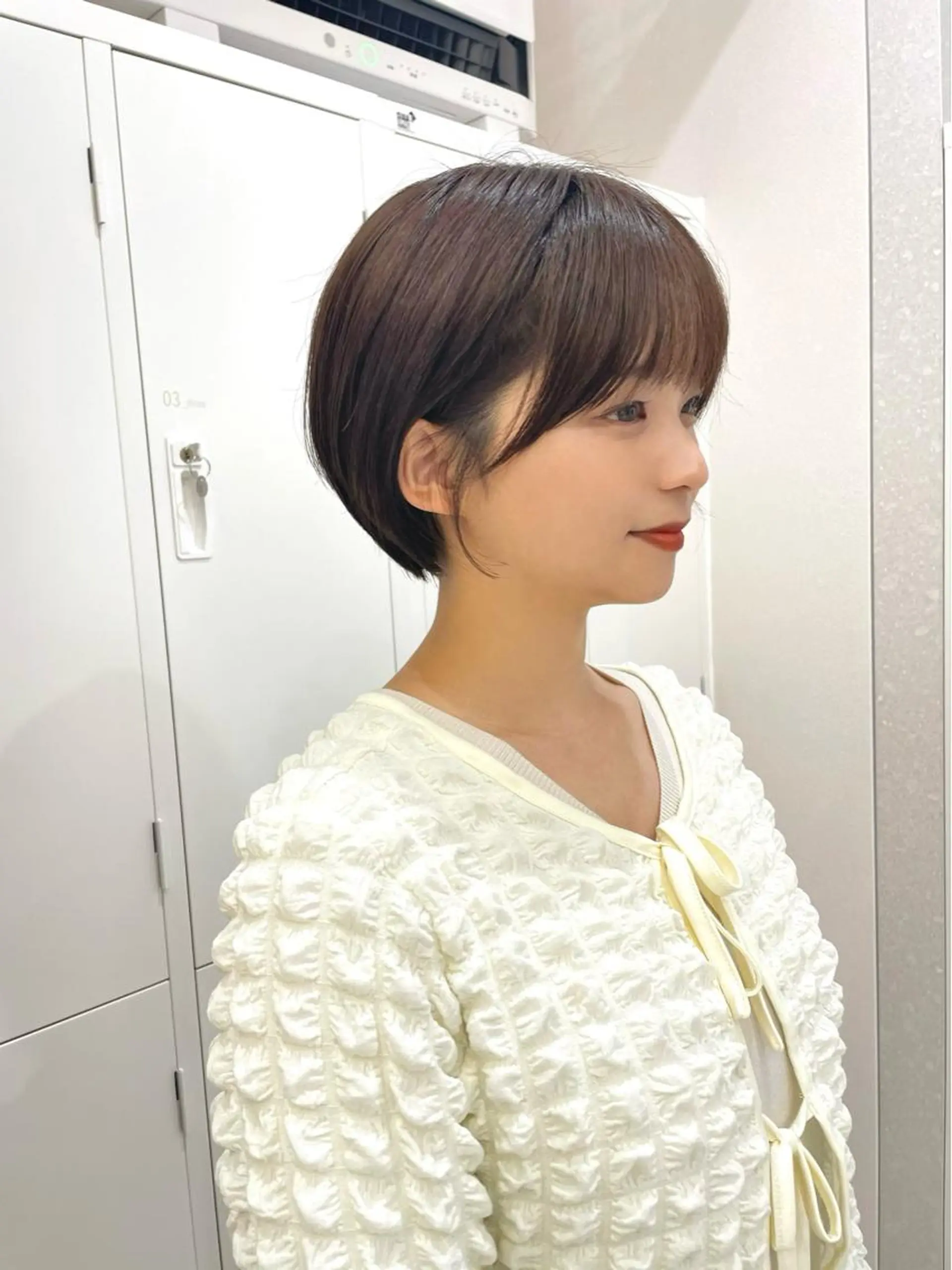 ショート カラー ショートボブ ショートレイヤー ハンサムショート 丸みショート ボブ カット トリートメント ヘッドスパ 木原良 (キハラ リョウ)のヘアスタイル