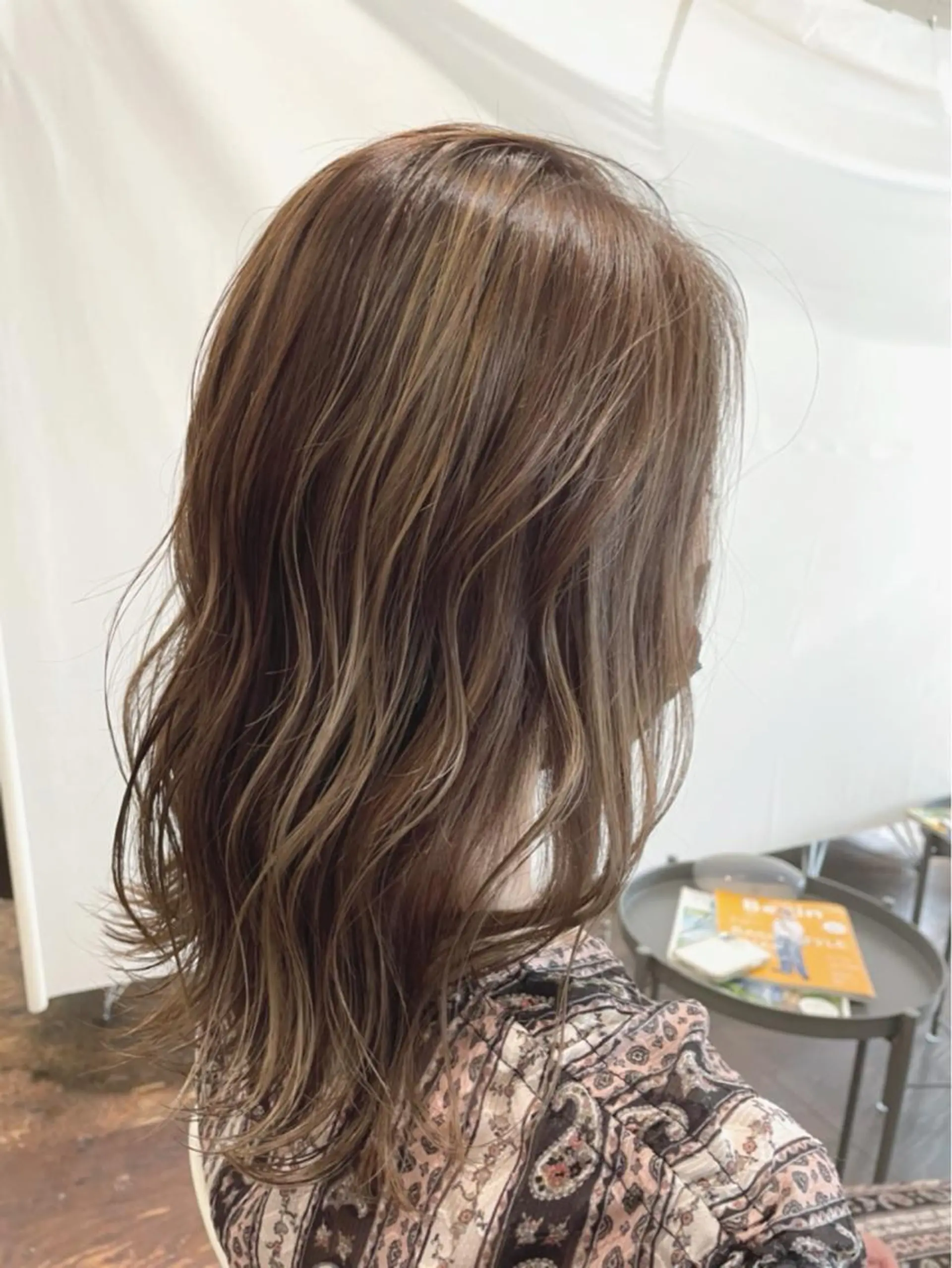 ロング カラー ハイライトカラー ハイライト ヘアカラー unsung所属・韓国風◎　田中 勇也のヘアスタイル