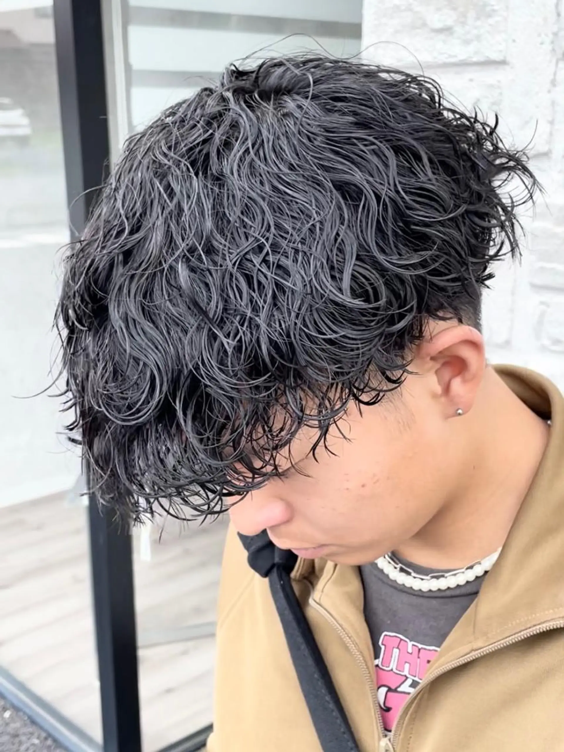 パーマ メンズ 波巻きパーマ カット パーマ アタ ムのヘアスタイル