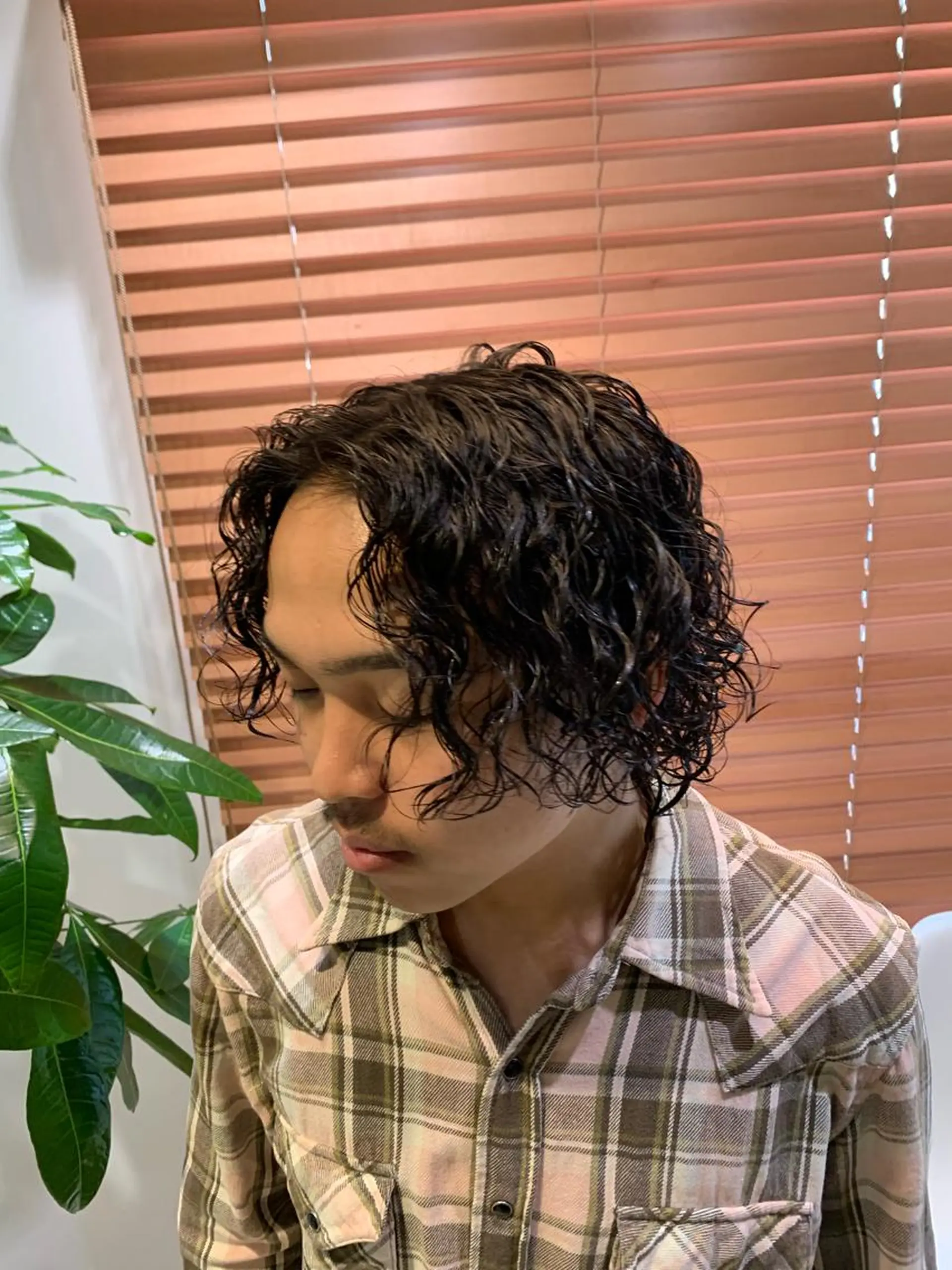 パーマ メンズ カット パーマ 園田 将士のヘアスタイル