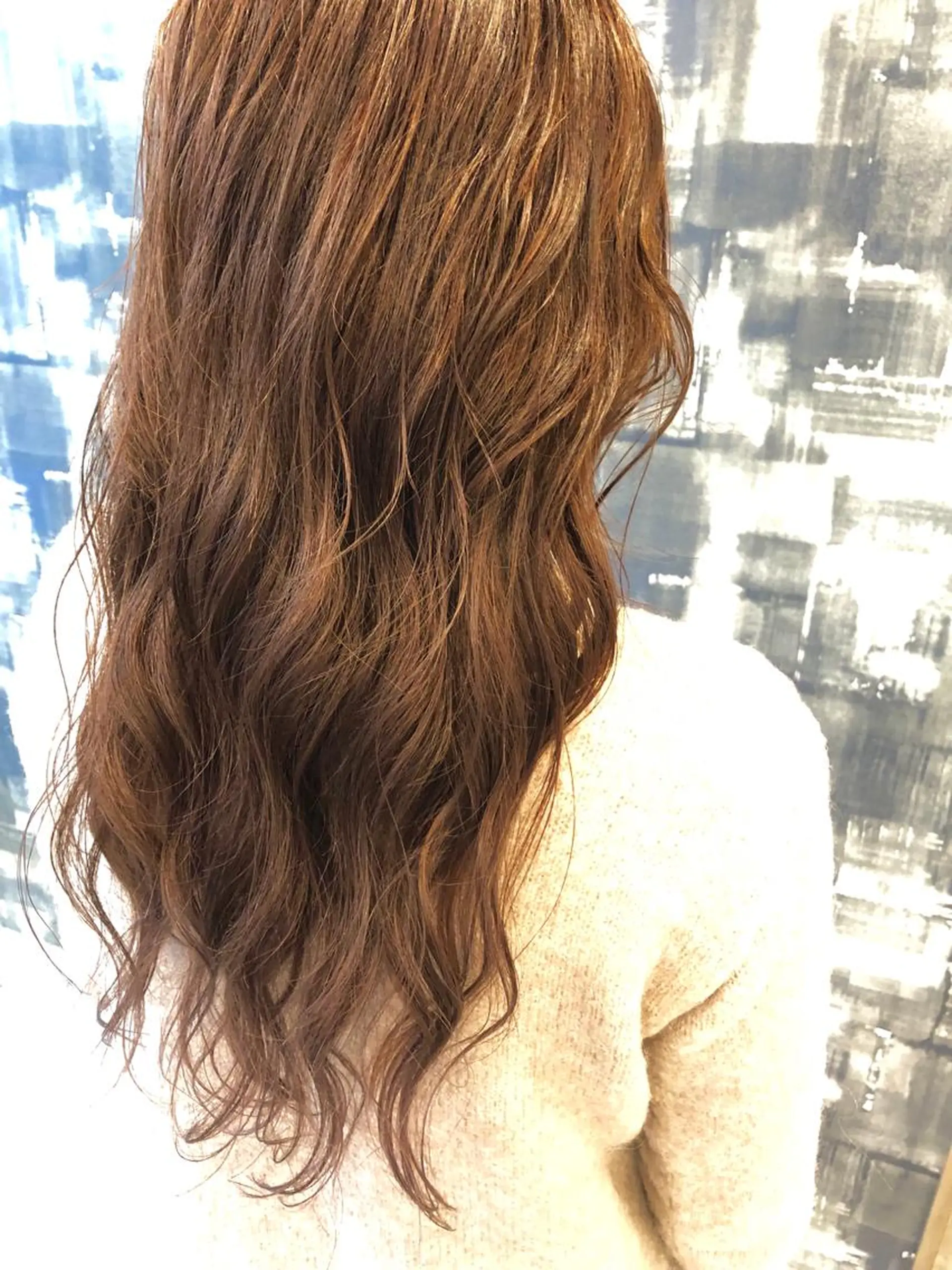 ロング カラー ハイライトカラー ピンクカラー ハイライト hair  design  ALBERO所属・日高 香織のヘアスタイル
