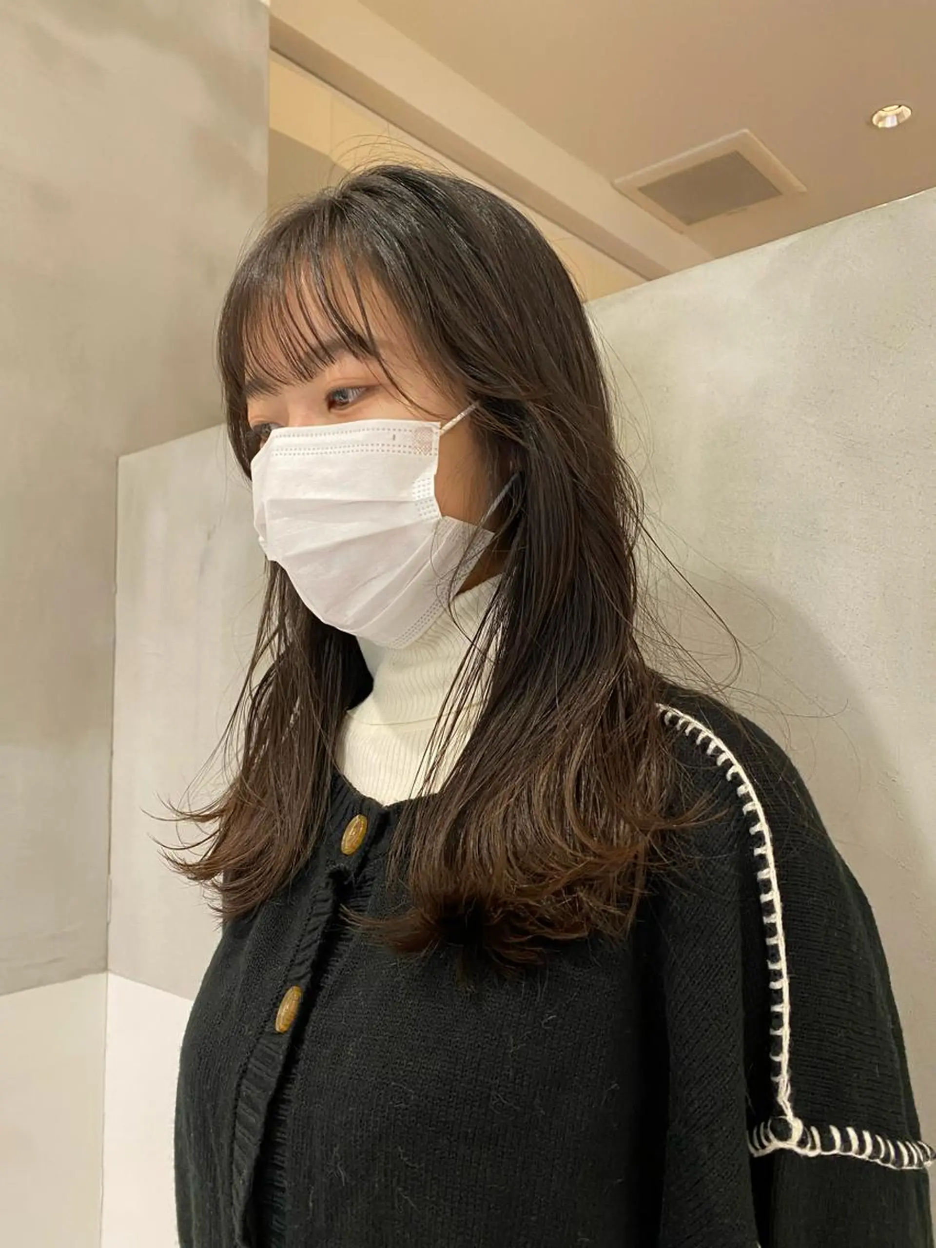ロング ヘアカラー トリートメント ヘアセット 韓国レイヤーカット 🇰🇷mireiのヘアスタイル