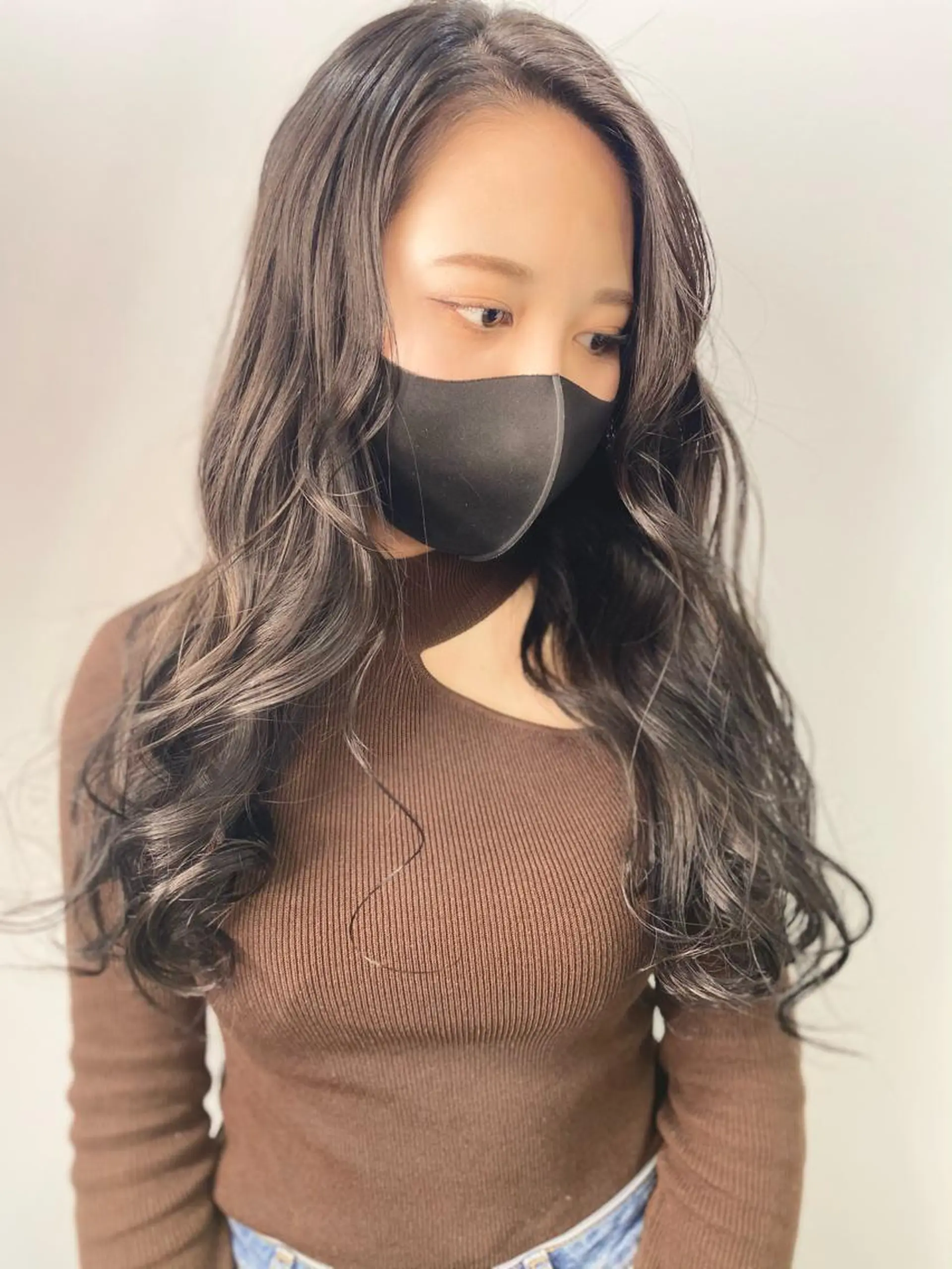 ロング カラー シルバー opus 店長大和 レイヤー/赤み消しのヘアスタイル