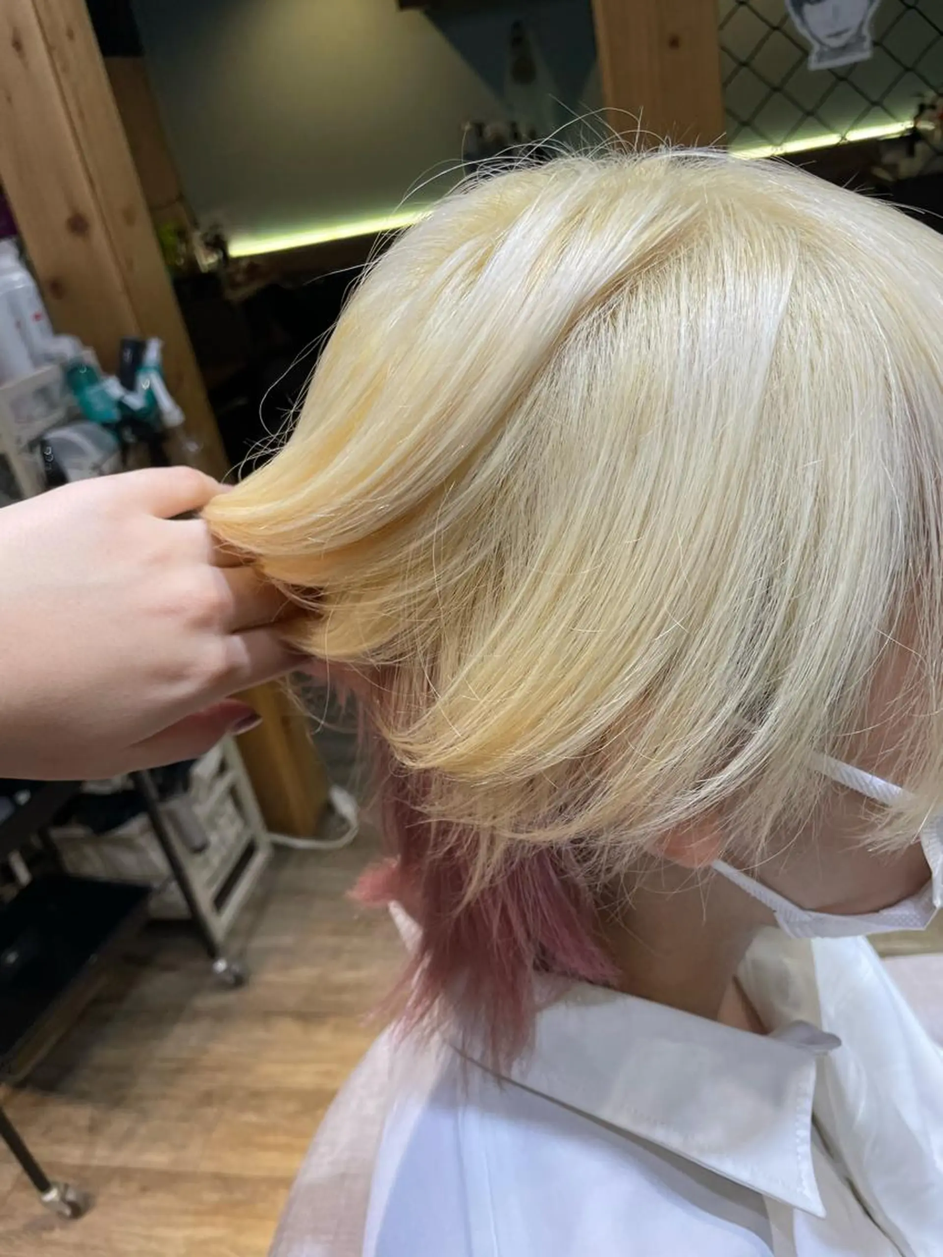 ミディアム カラー メンズ COREblanc ゆきの／表参道 原宿のヘアスタイル