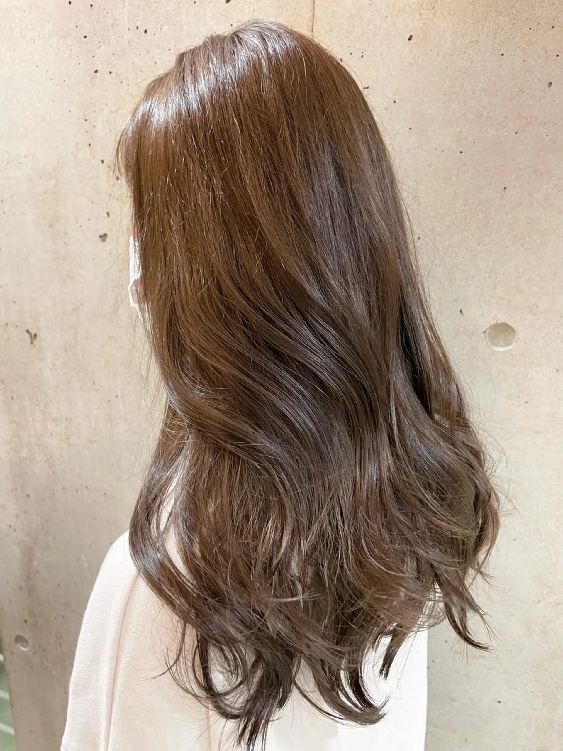 ロング カラー 顔周り/透明感カラー アベ マホのヘアスタイル