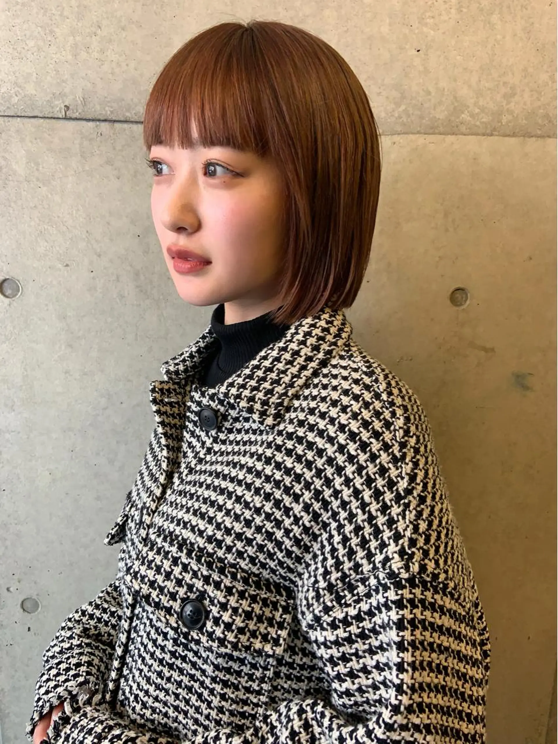 ショート カラー ブリーチ オレンジ ボブ ♡ma ki♡のヘアスタイル
