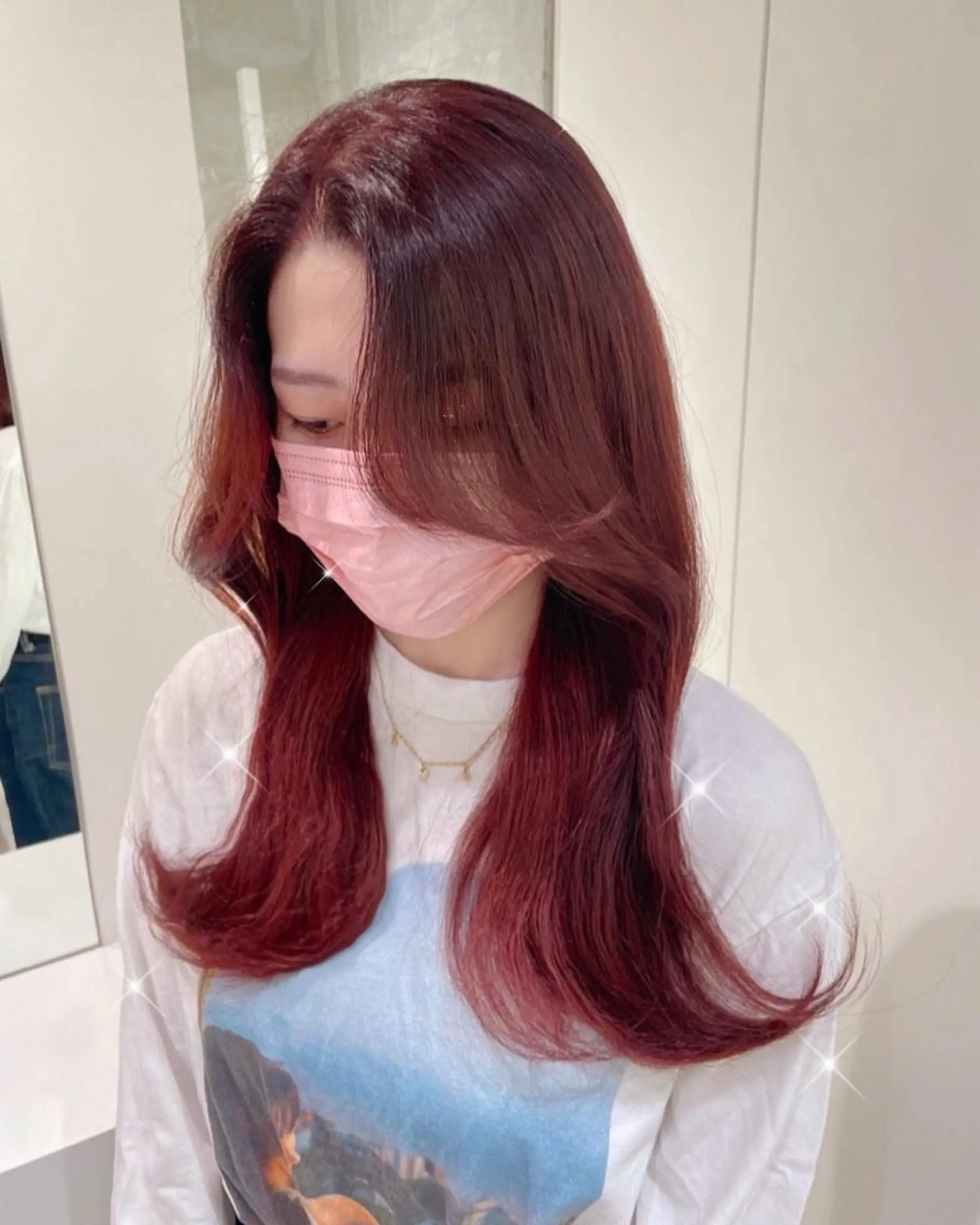 ロング 銀座／レイヤーカット 🤍内野すみれのヘアスタイル