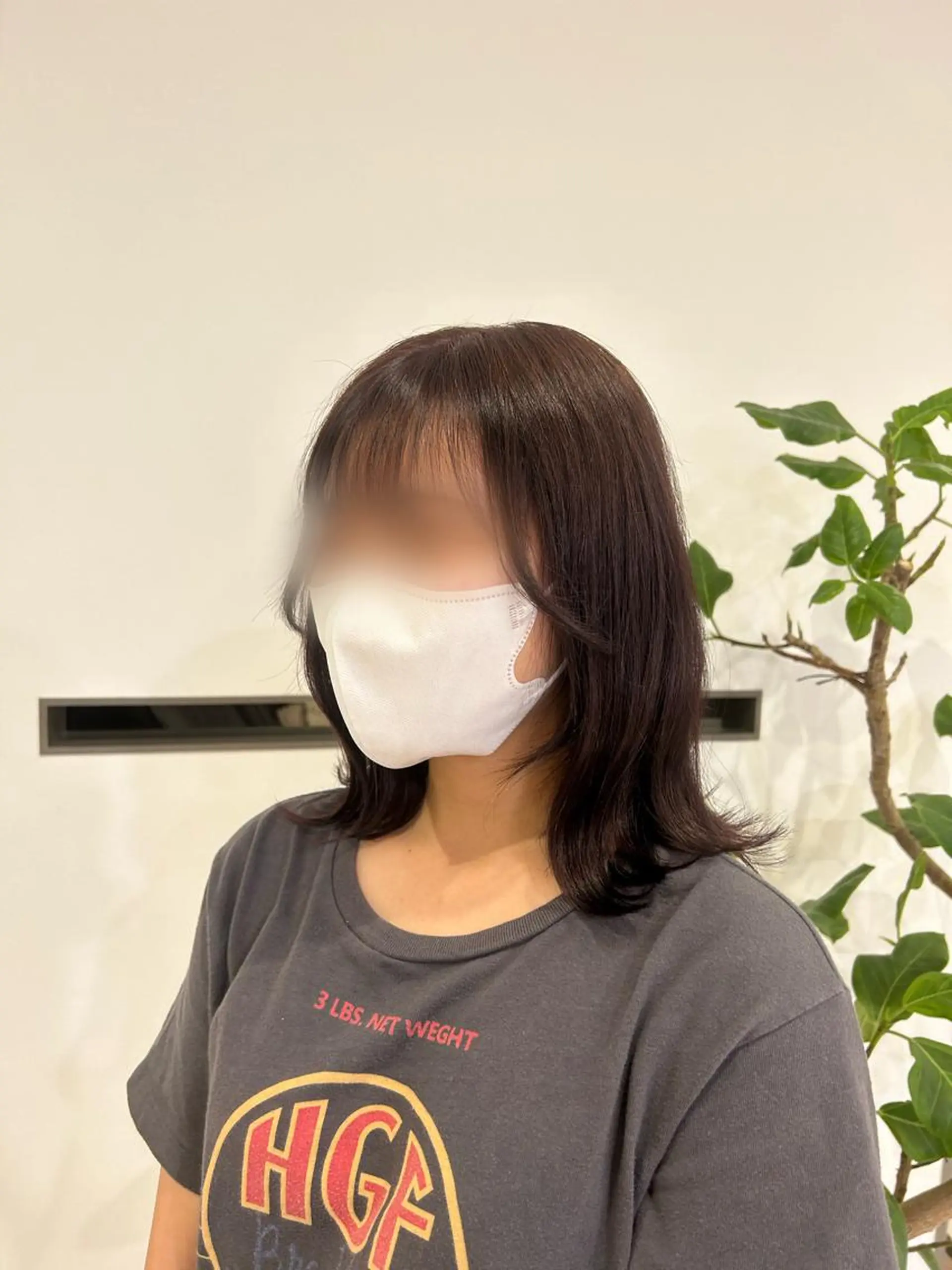 ミディアム くびれヘア 顔周りカット 韓国風ヘア amoretto miyuのヘアスタイル