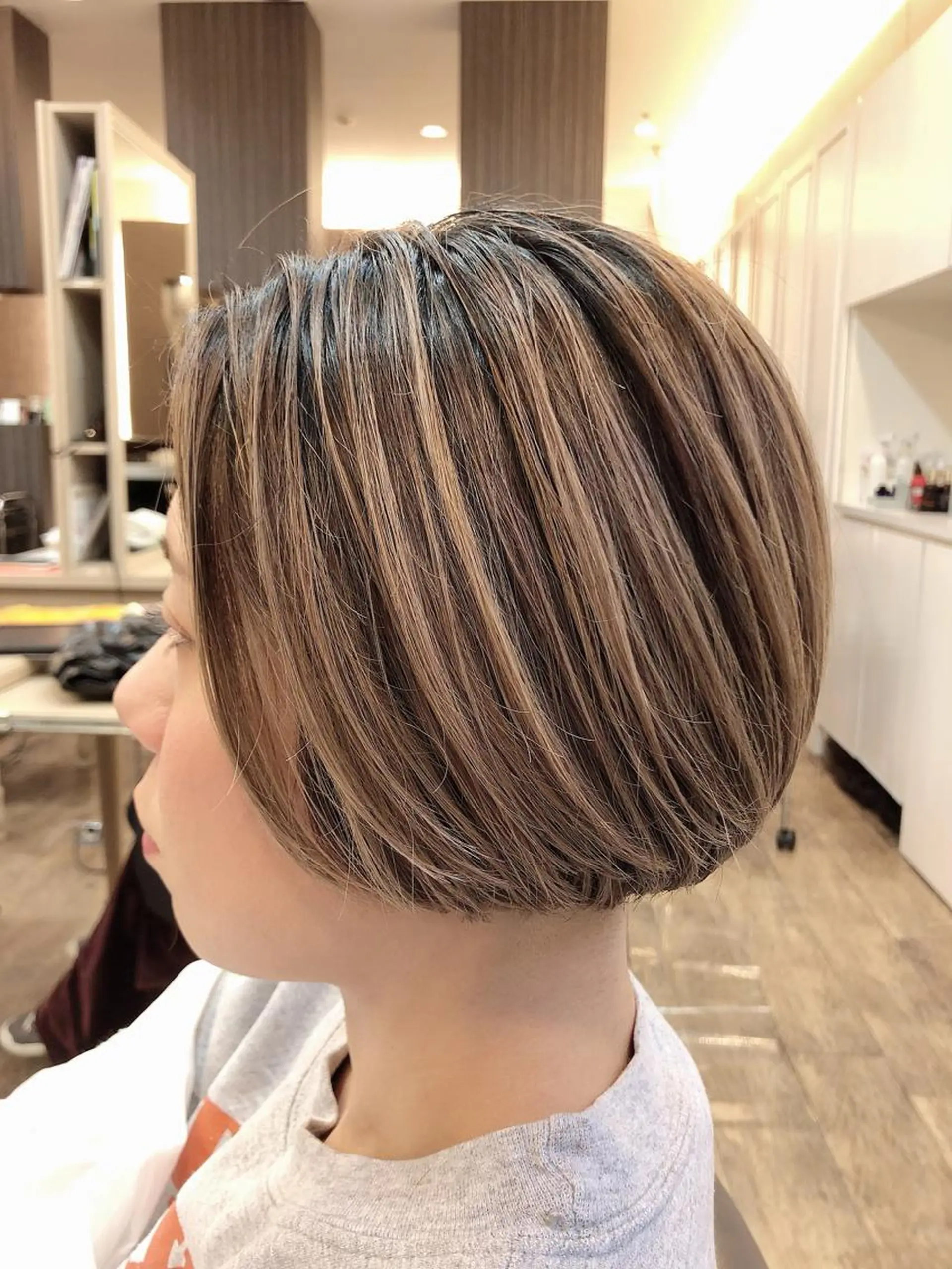 ショート カラー ハイライトカラー ハイライト ヘアカラー 尚平 髪質改善 大人のデザインカラーのその他イメージ