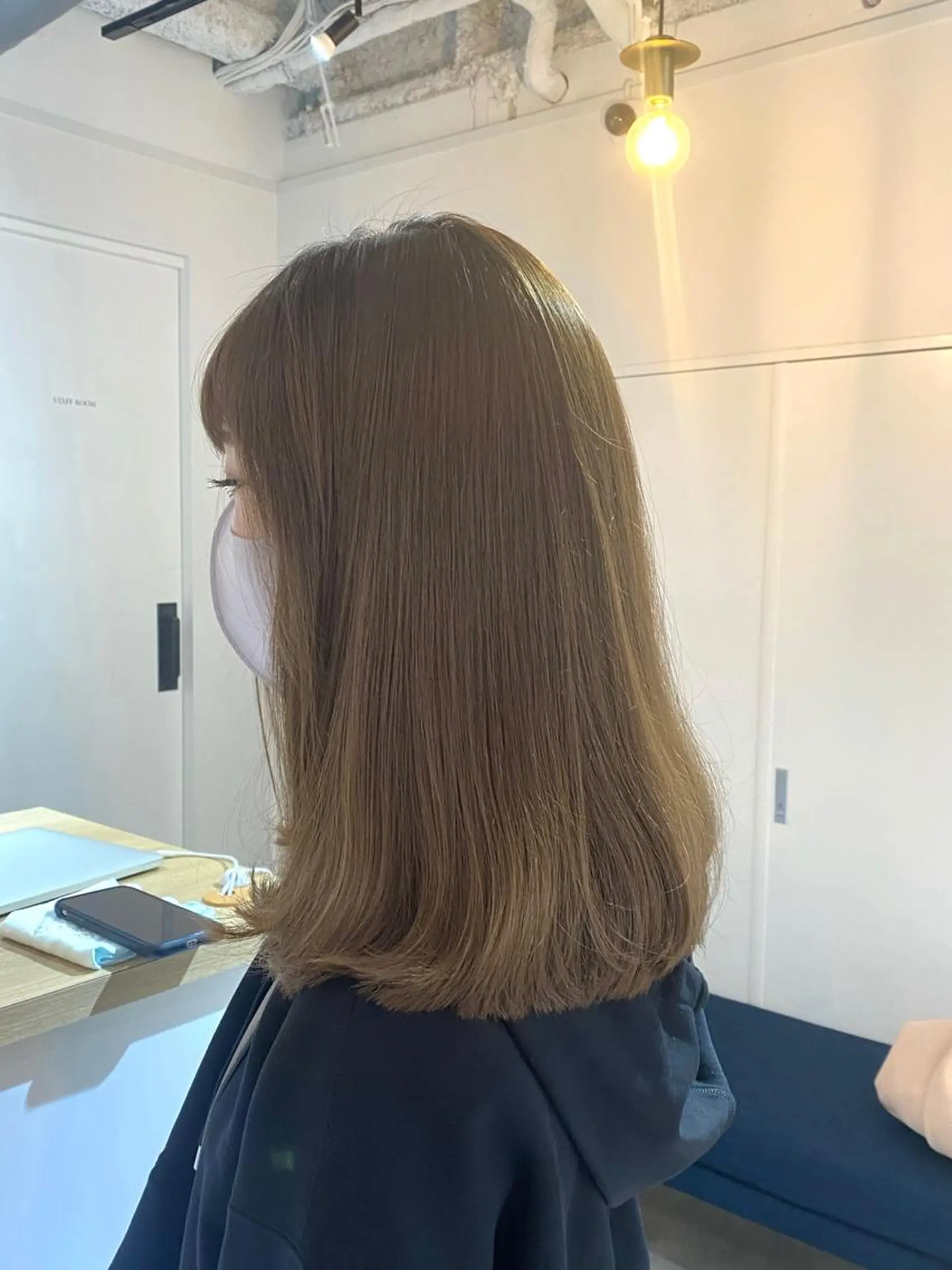ロング カラー シルバー ハルカ ・のヘアスタイル