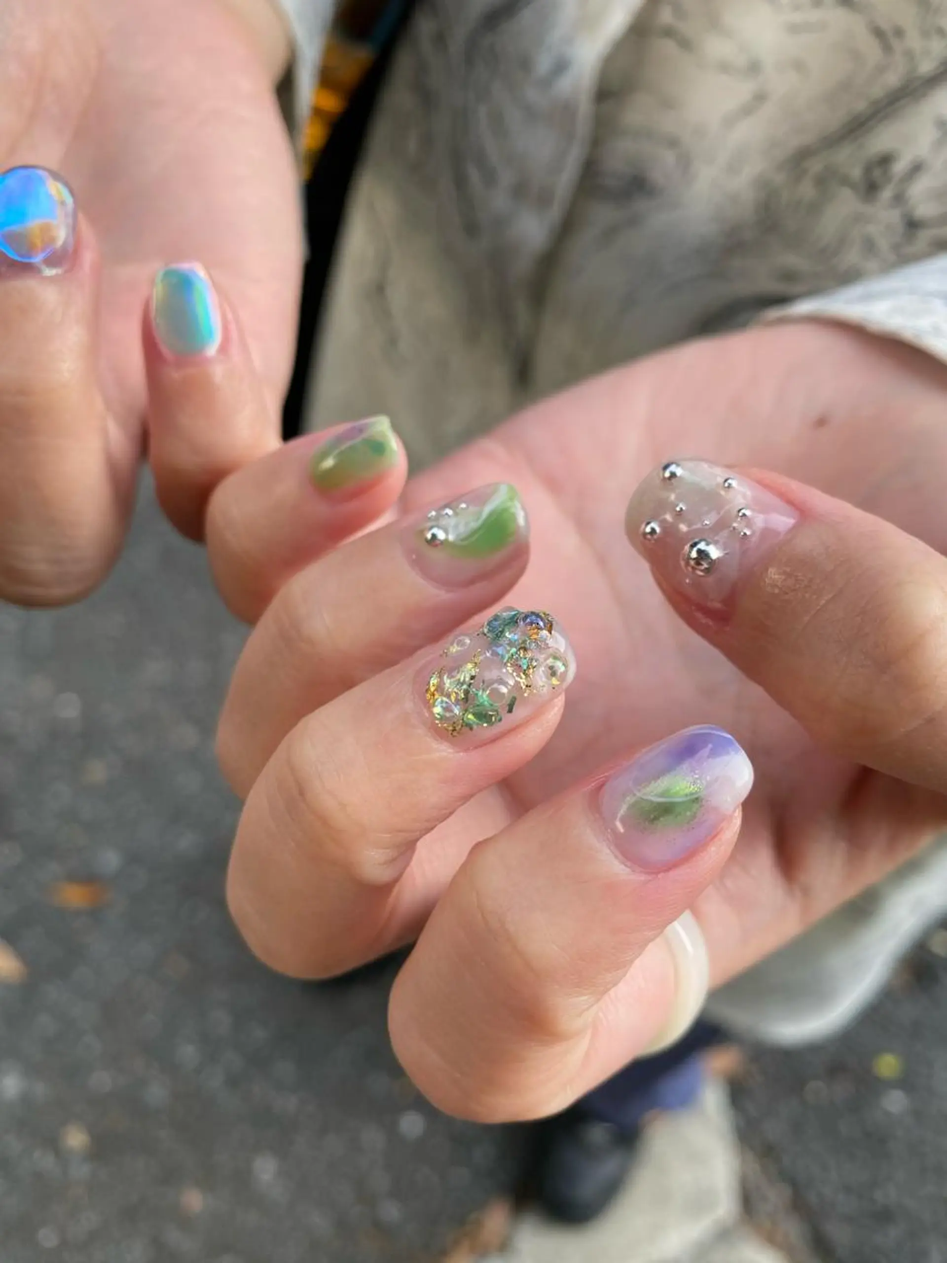 ネイル ニュアンスネイル 🌼大西洋子 laughl🌼のネイルデザイン