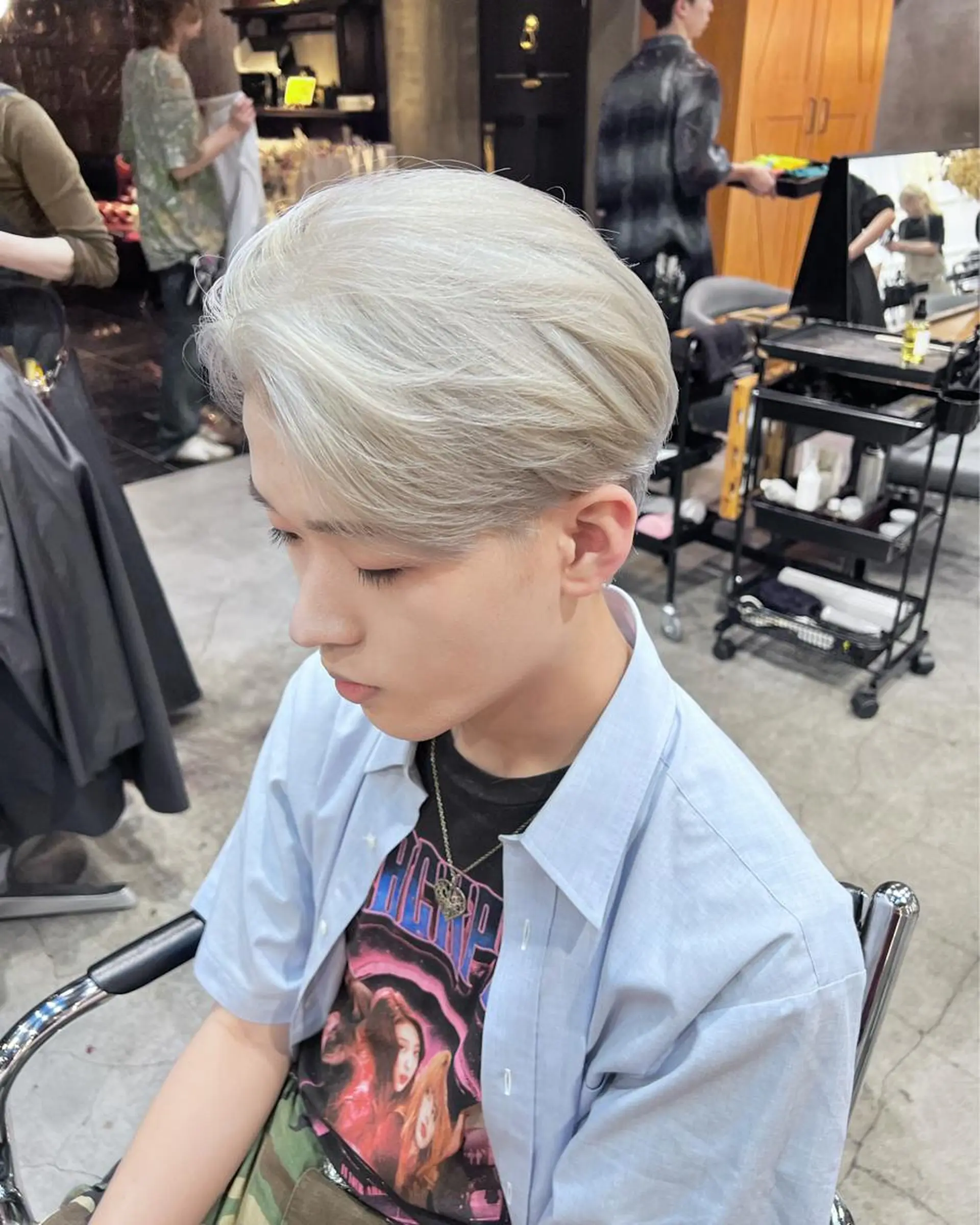 ショート カラー メンズ カット ヘアカラー haco＋所属・圧倒的デザイン力 店長🎨RENAのヘアスタイル