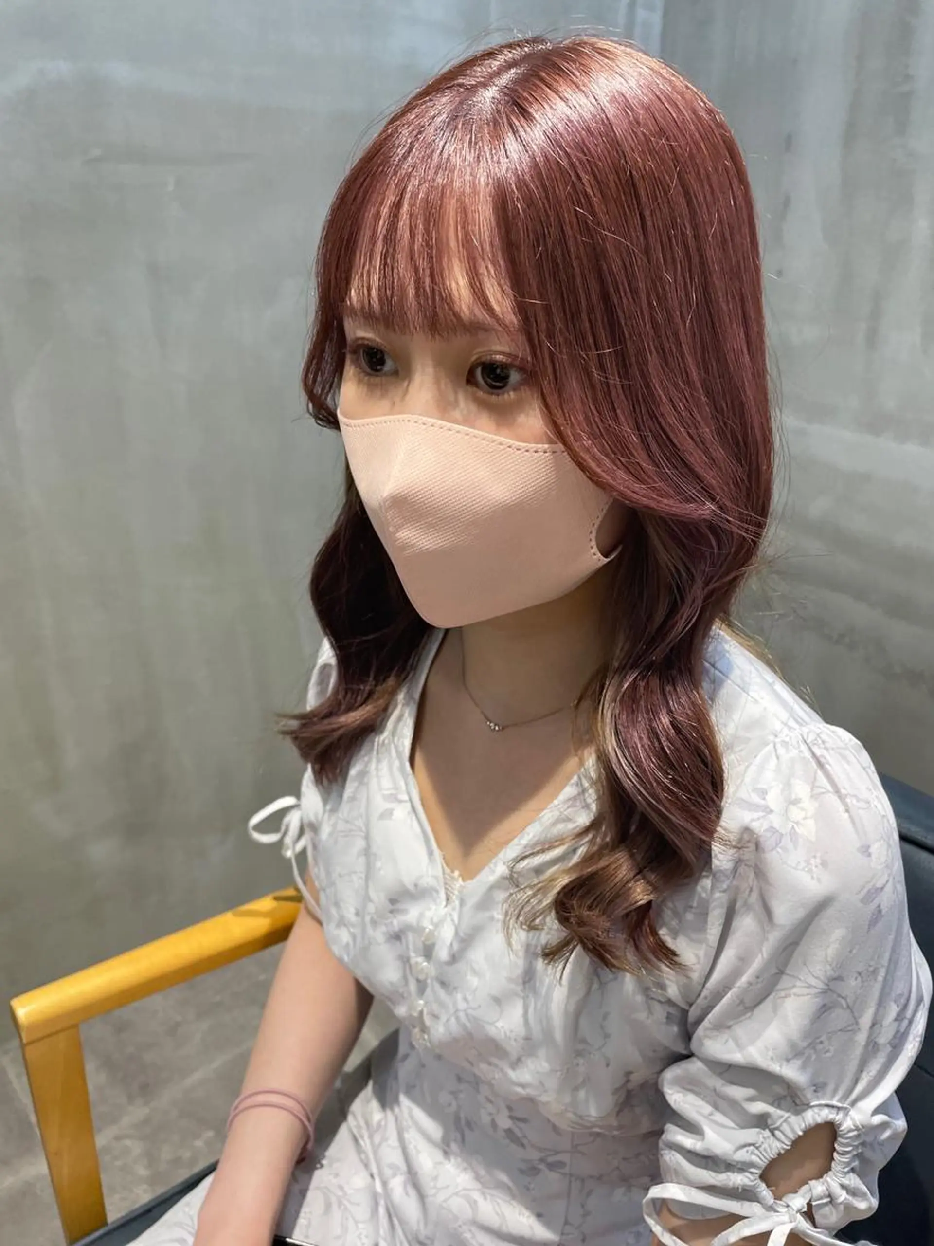 ロング カラー カット ヘアカラー トリートメント newi梅田🫧韓国 ヘア🫧sakiのヘアスタイル