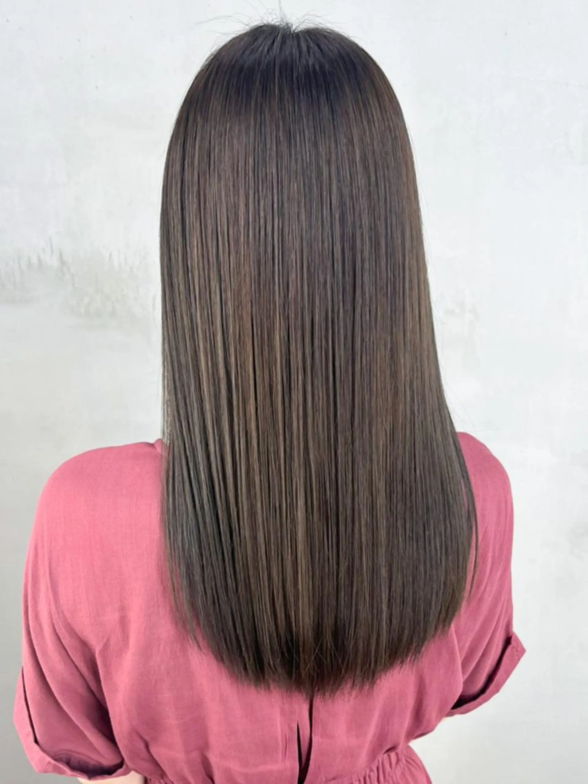 セミロング ヘアアレンジ パーマ カラー グレージュ モカグレージュ カット ITbyALBUM 松戸のヘアスタイル