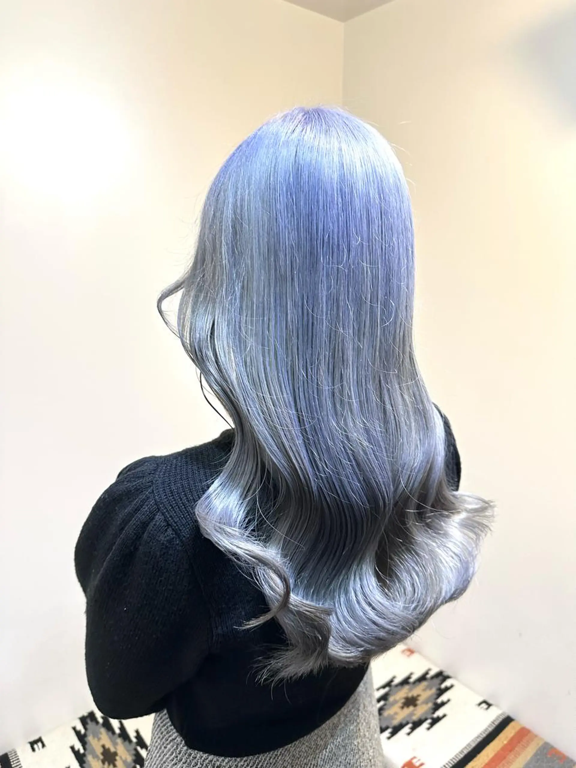 ロング カラー ヘアカラー ブリーチ毛対応酸性 ストレート🌈サキのヘアスタイル