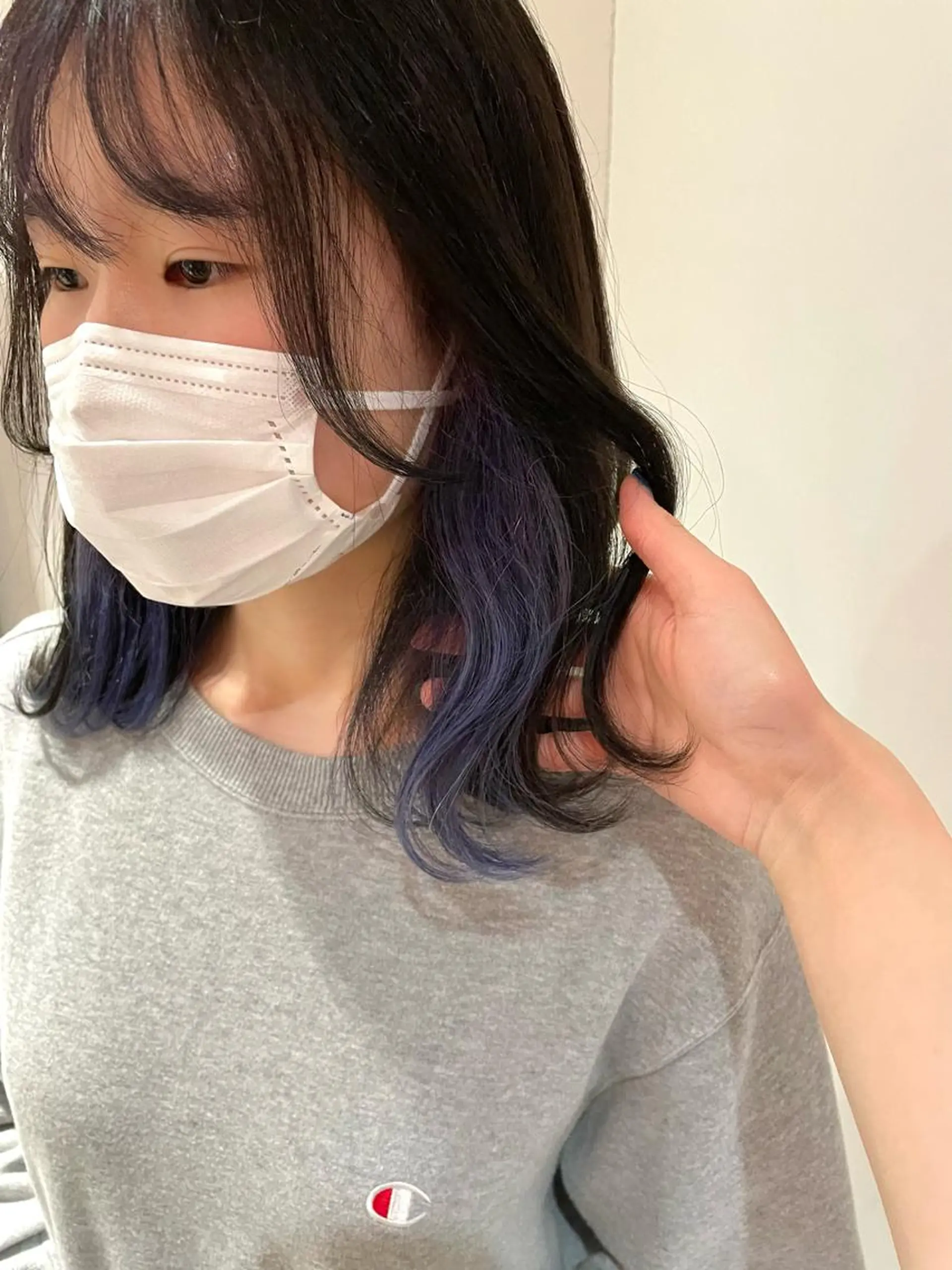 ミディアム カラー ショート/ブリーチ mizuki🐋のヘアスタイル