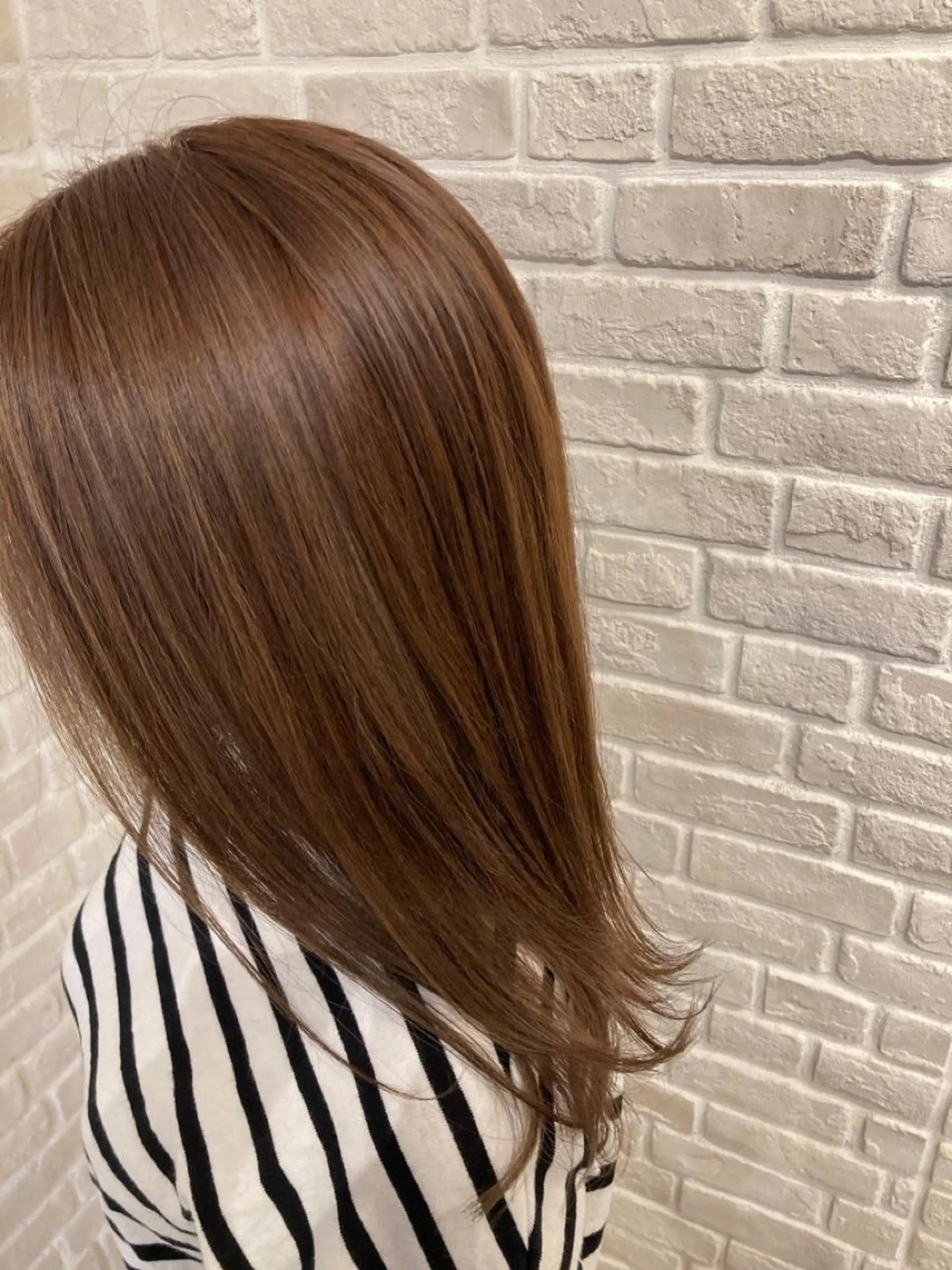 ミディアム ヘアカラー トリートメント ブリーチしたのに 色持ち1.5ヶ月のヘアスタイル