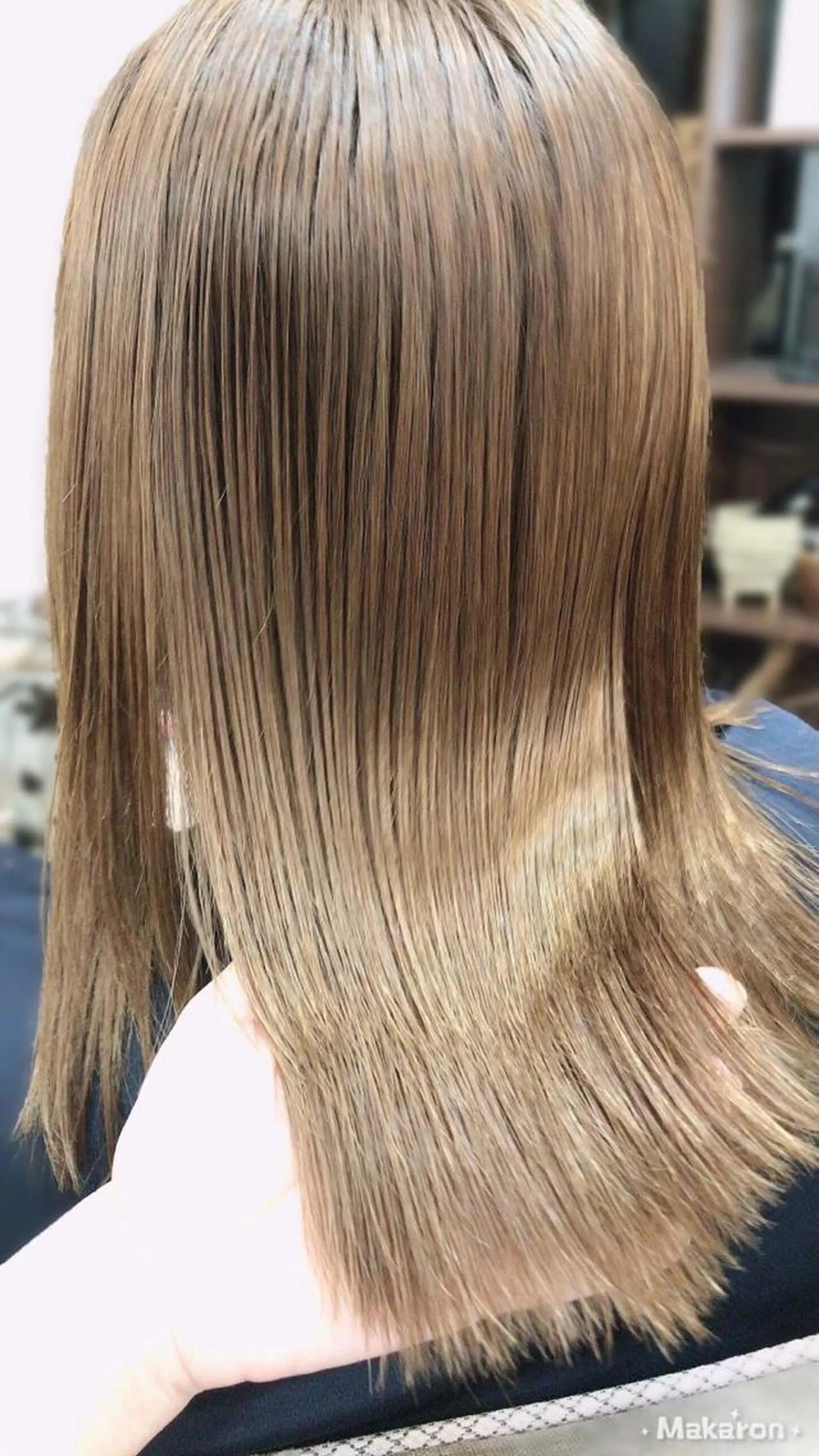 セミロング 髪質改善 トリートメント hair works raptureのヘアスタイル