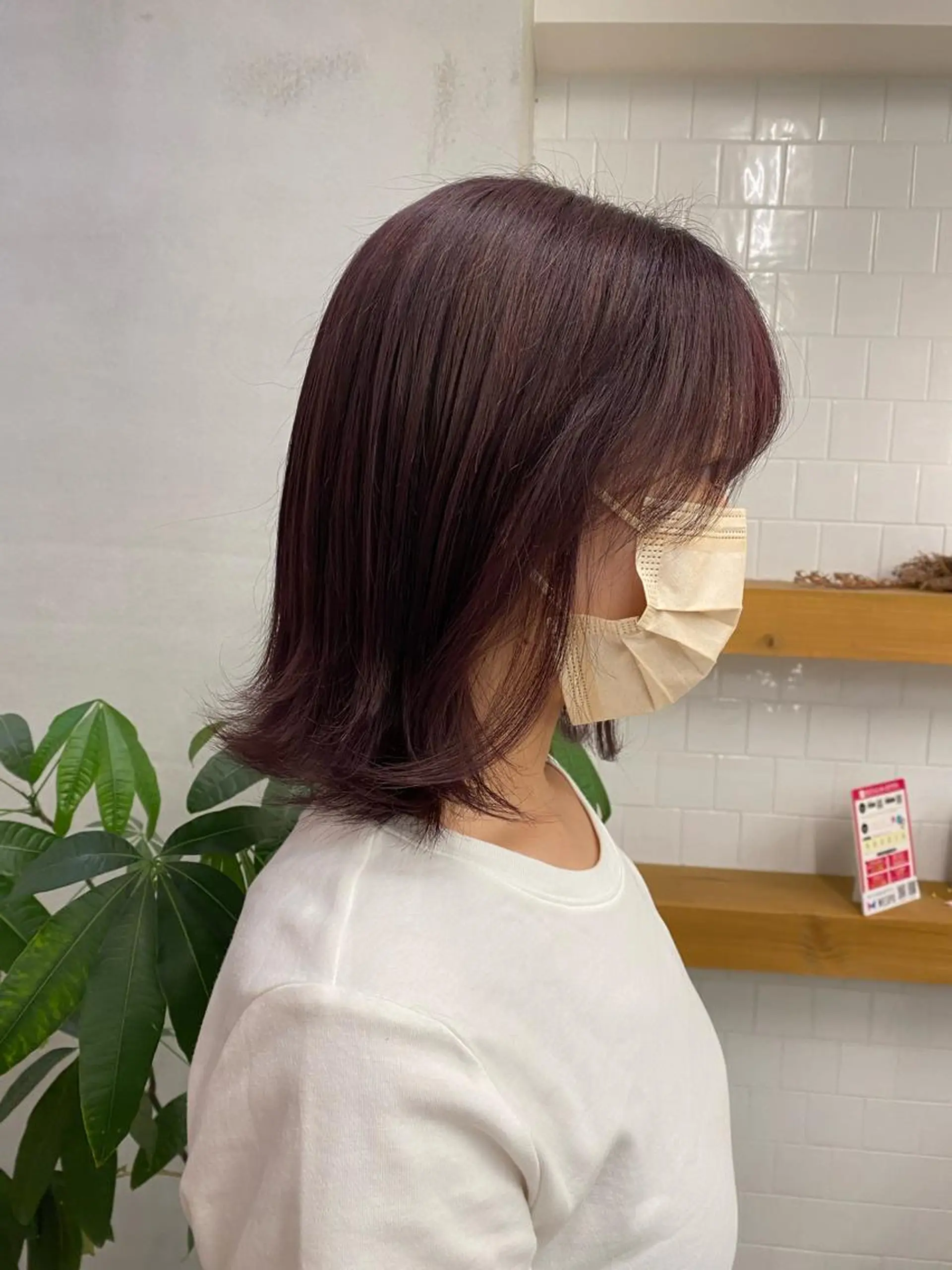 セミロング カラー ラベンダーカラー ピンクカラー ピンクラベンダー ♡ハッシュカット/ レイヤー/yucoのヘアスタイル