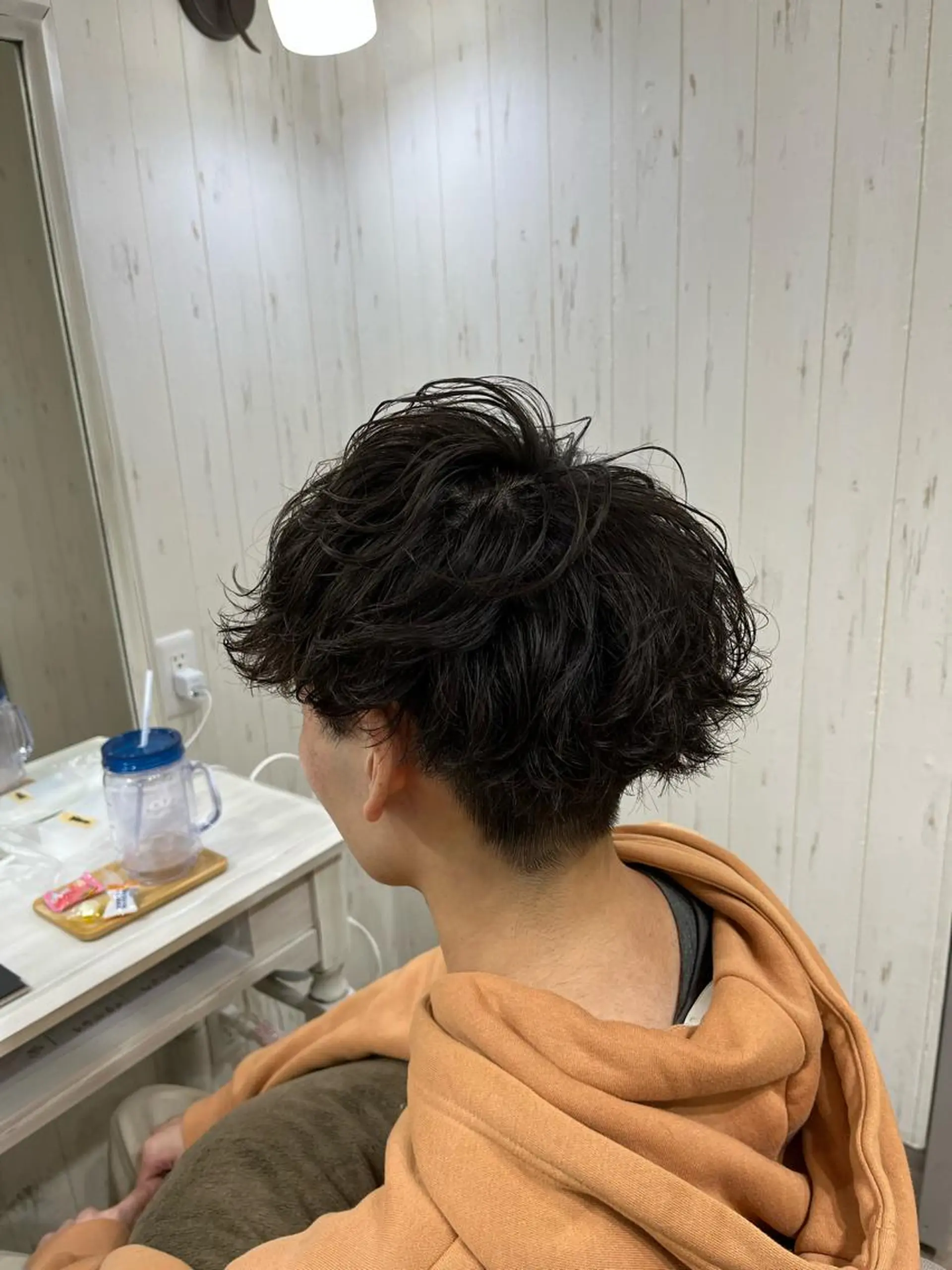 ショート パーマ メンズ メンズパーマ スパイラルパーマ カット パーマ トリートメント イシジマ タカナリのヘアスタイル