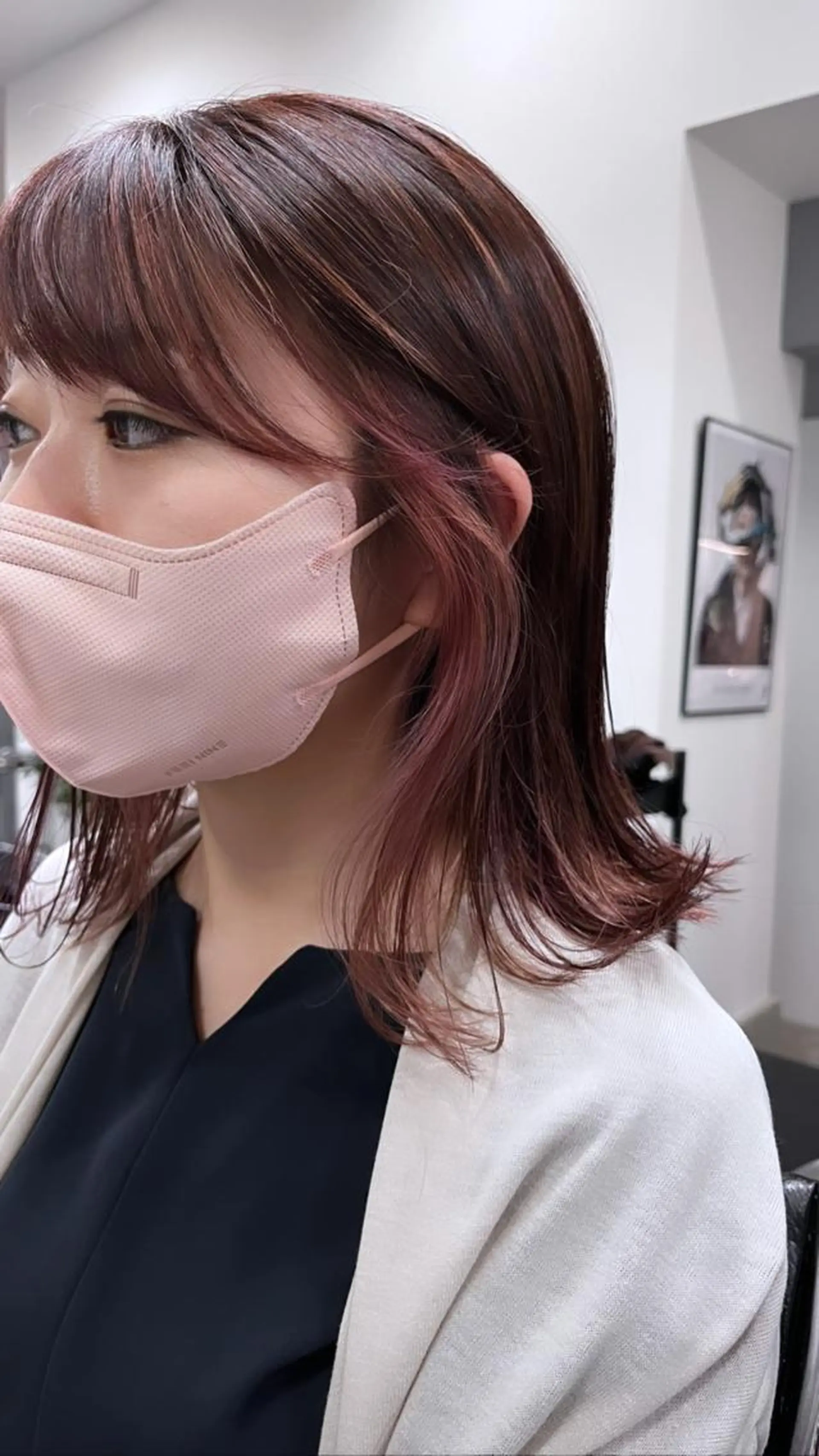 ミディアム カット ヘアカラー heir studio Baretta所属・山本 銀次郎のヘアスタイル