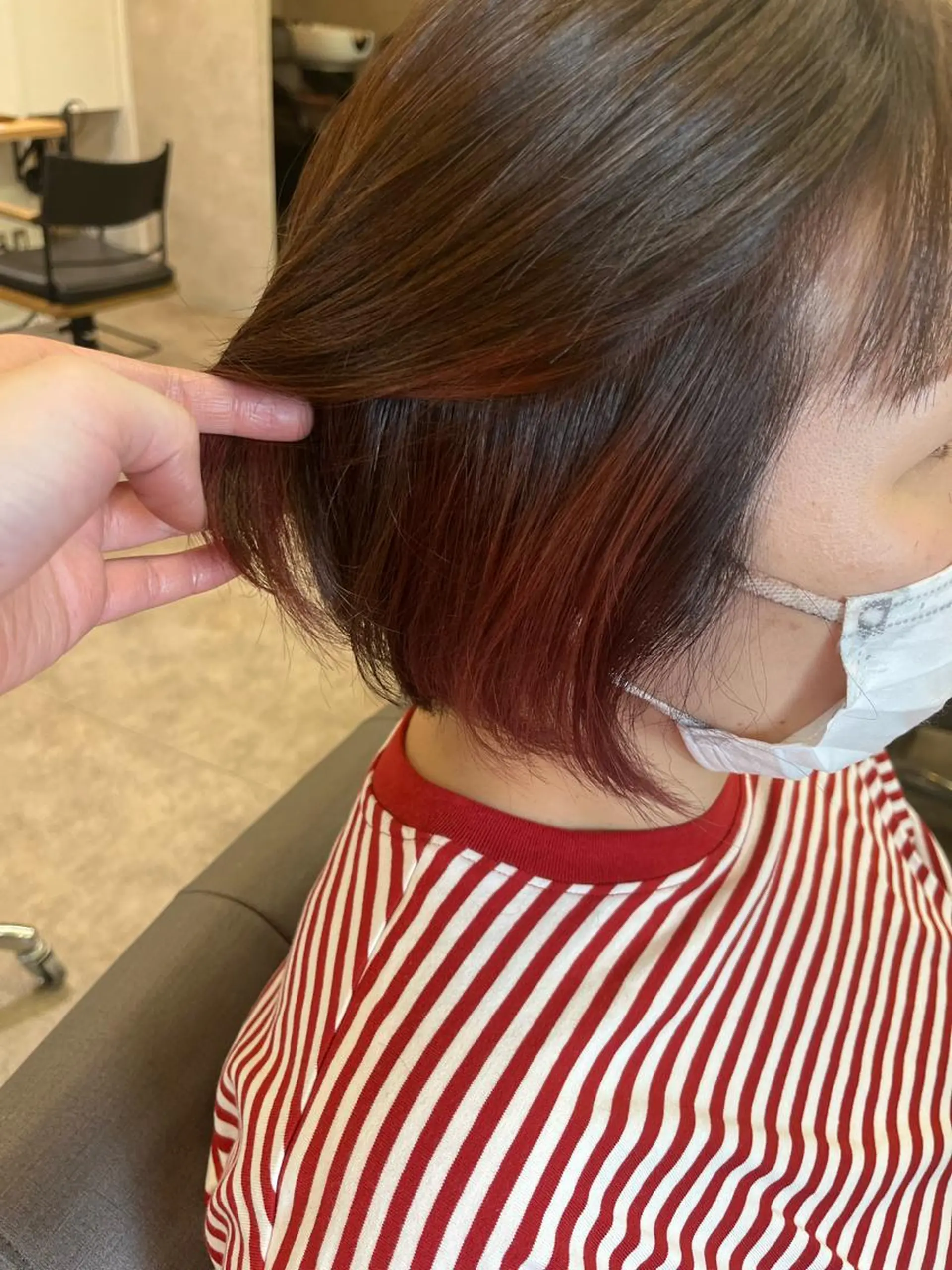 ショート カラー カット ヘアカラー 福本 光のヘアスタイル