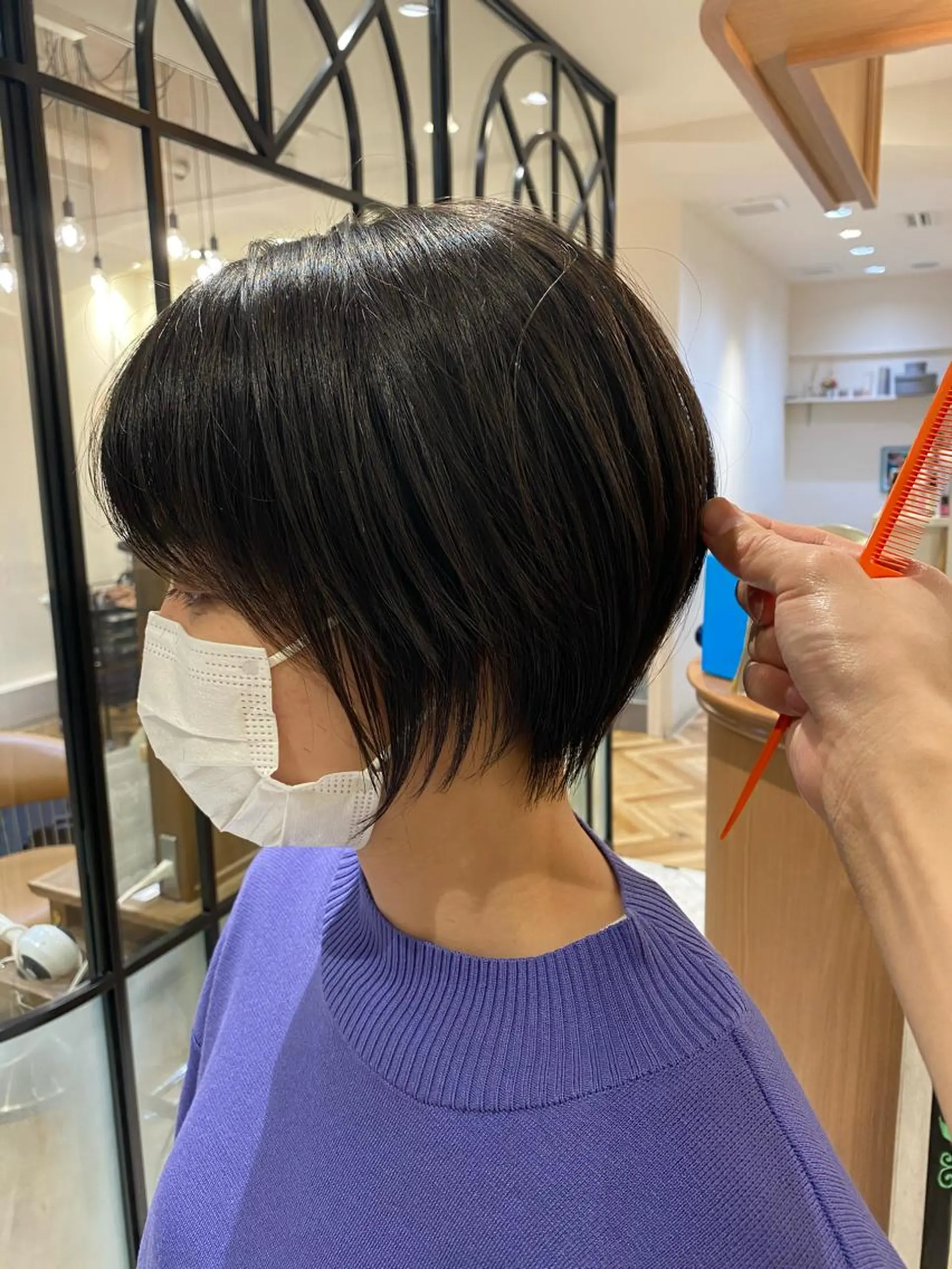 ショート ボブ韓国風レイヤー 髪質改善/畠中ケントのヘアスタイル