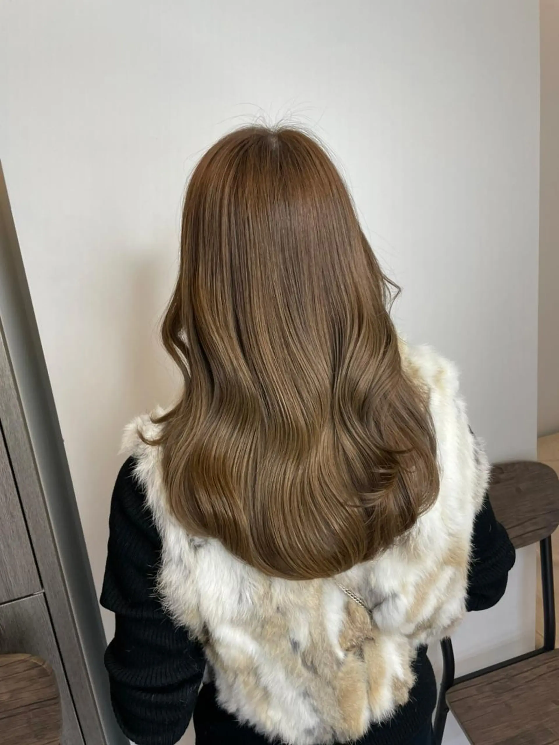 ミディアム パーマ カラー キッズ ヘアアレンジ ミディアムパーマ アディクシーカラー アッシュ バレイヤージュ ミストバング 【N°deseo】 吉祥寺のヘアスタイル