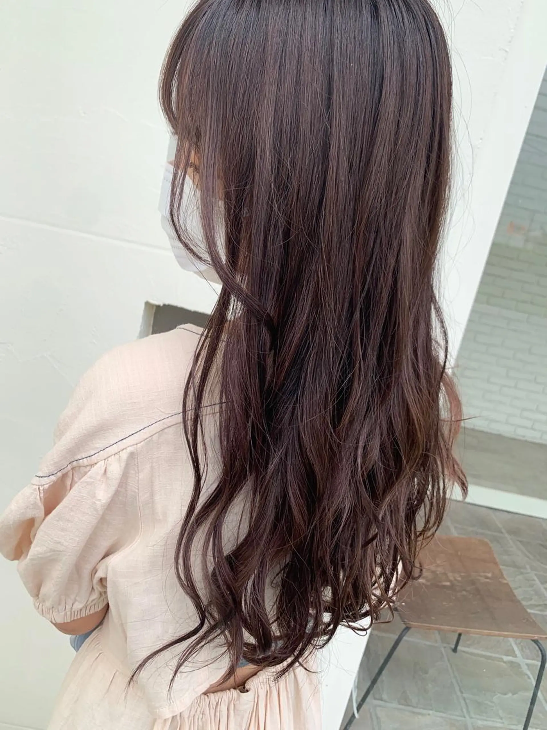 ロング カラー ブラウンカラー ショコラブラウン 小畑 杏実のヘアスタイル