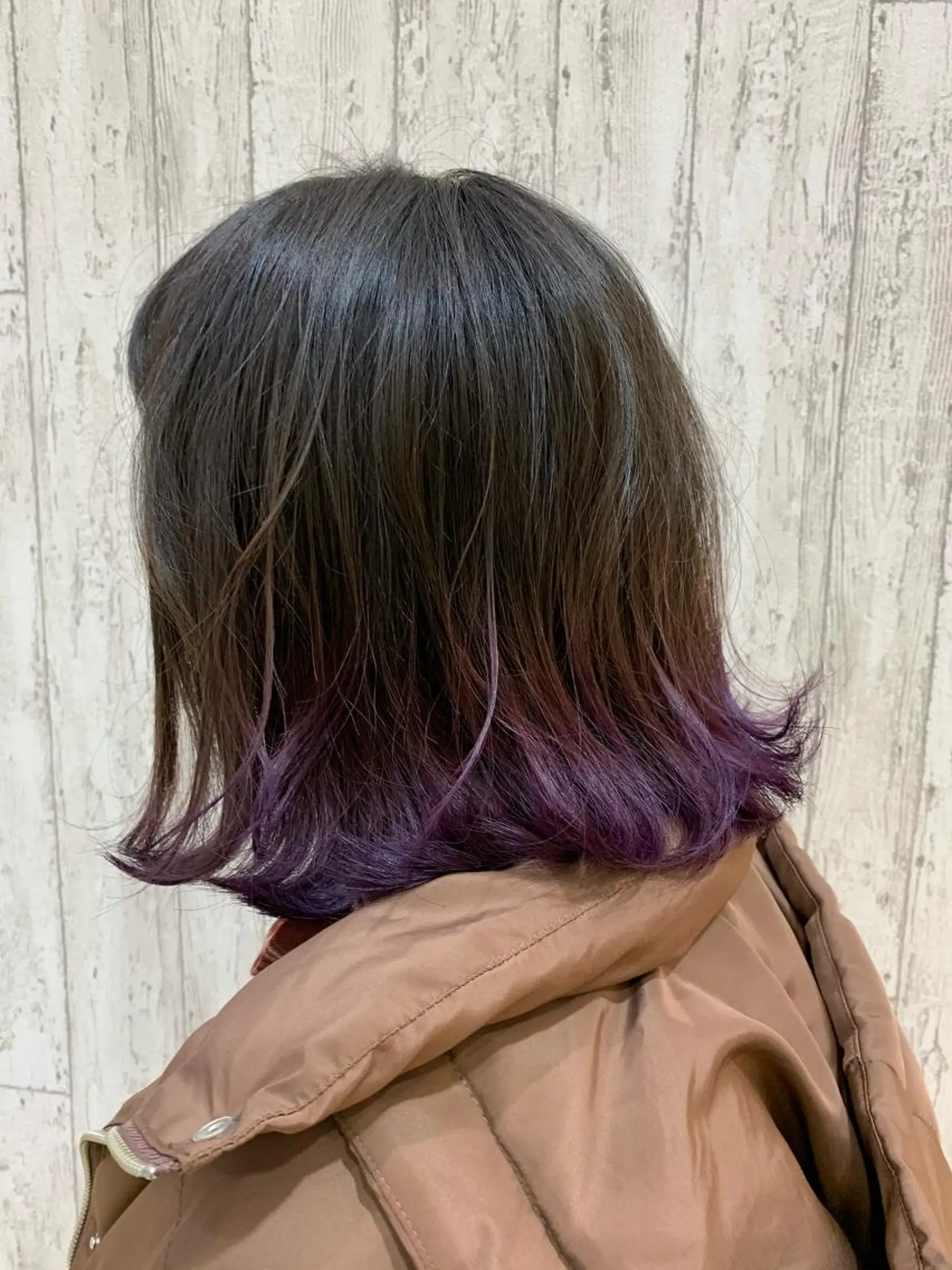 ミディアム カラー ヘアアレンジ ボブ 外ハネヘア 小野寺空也✂️ 似合わせショートのヘアスタイル