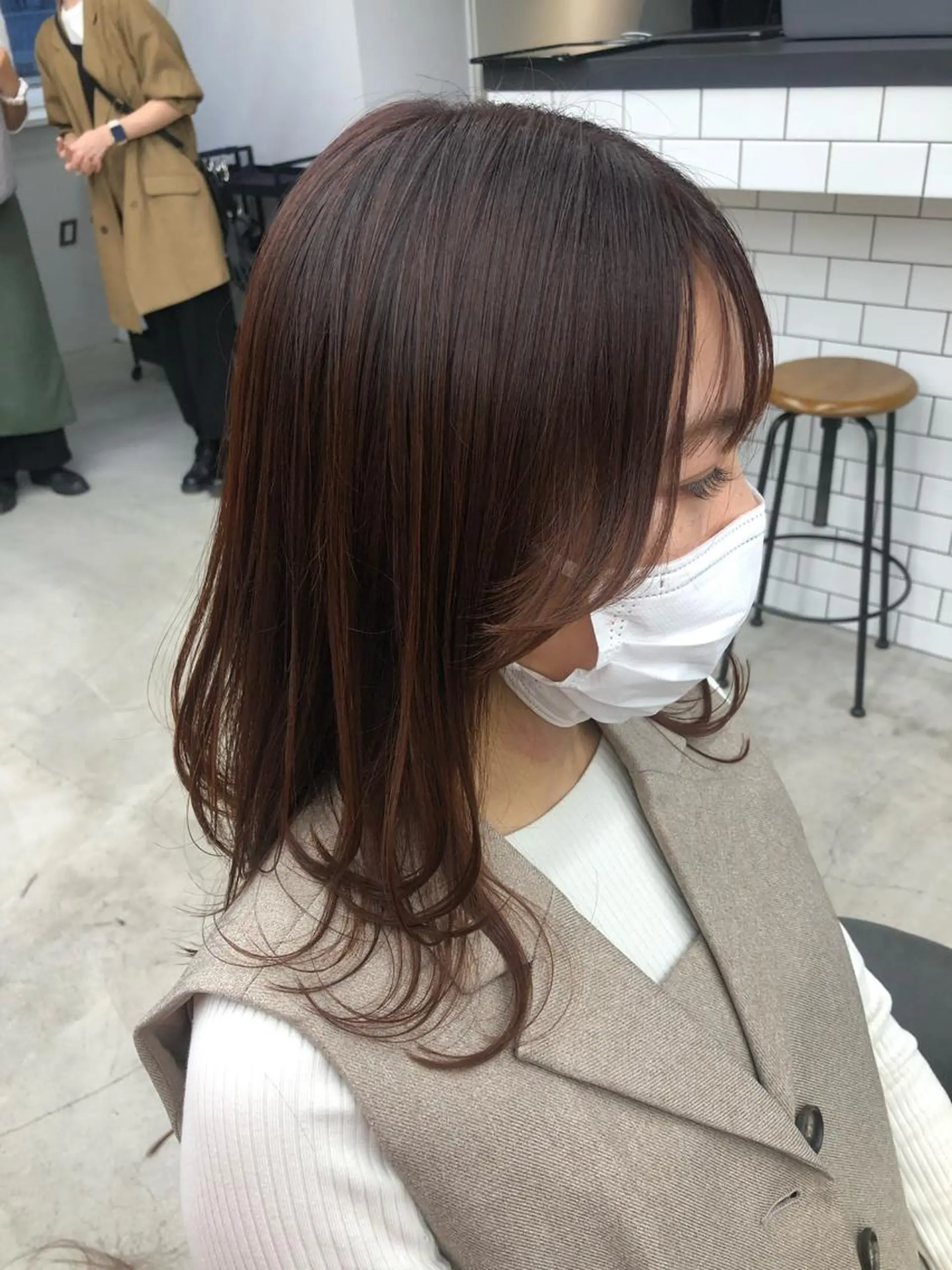 ミディアム カット 🌼渋谷韓国ヘア 桑尾幸奈🌼のヘアスタイル