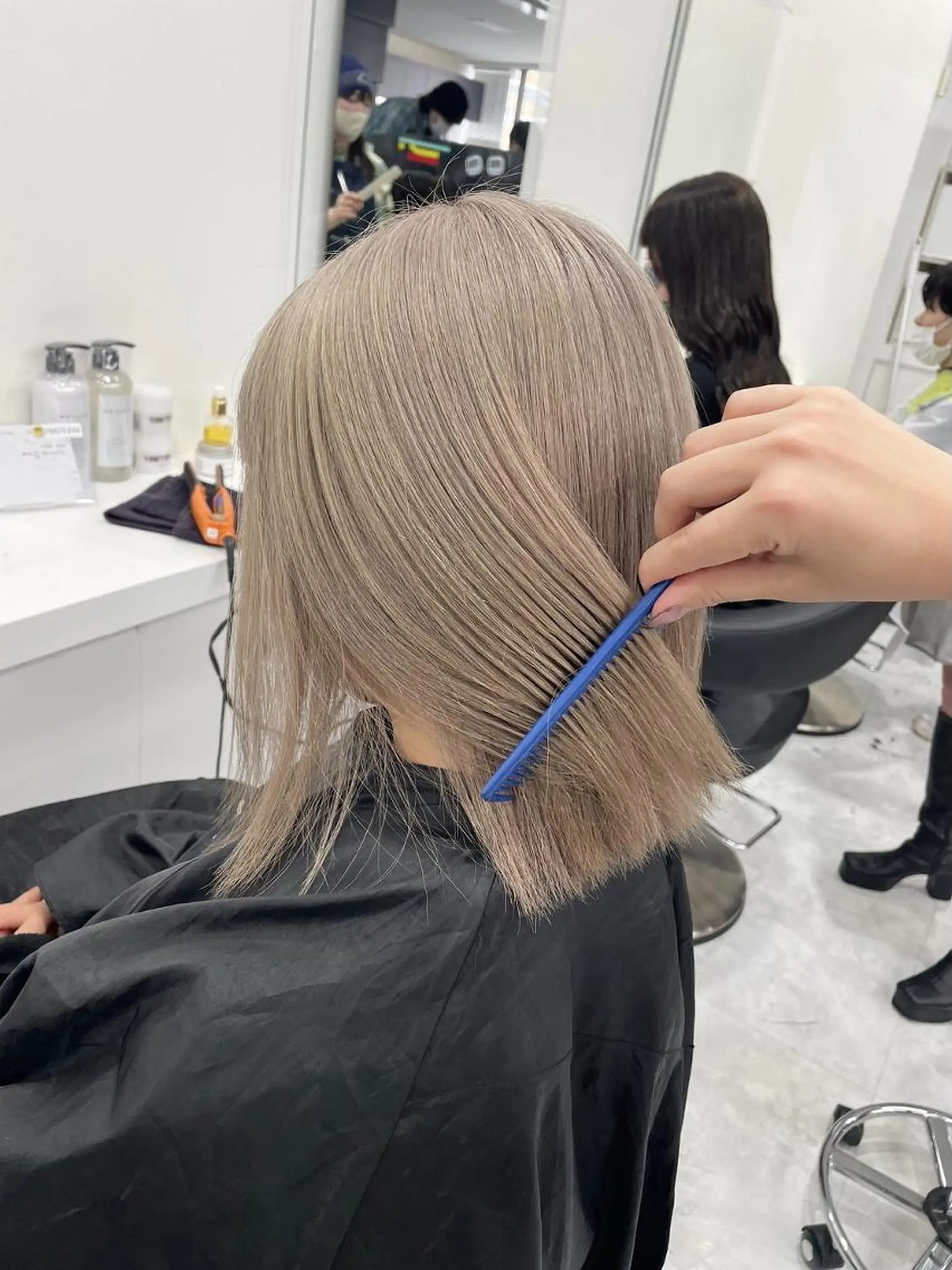 ロング カラー カット ヘアカラー トリートメント ヘッドスパ ヘアセット 🤍ベージュ×艶髪 🤍Ryuta🤍のヘアスタイル