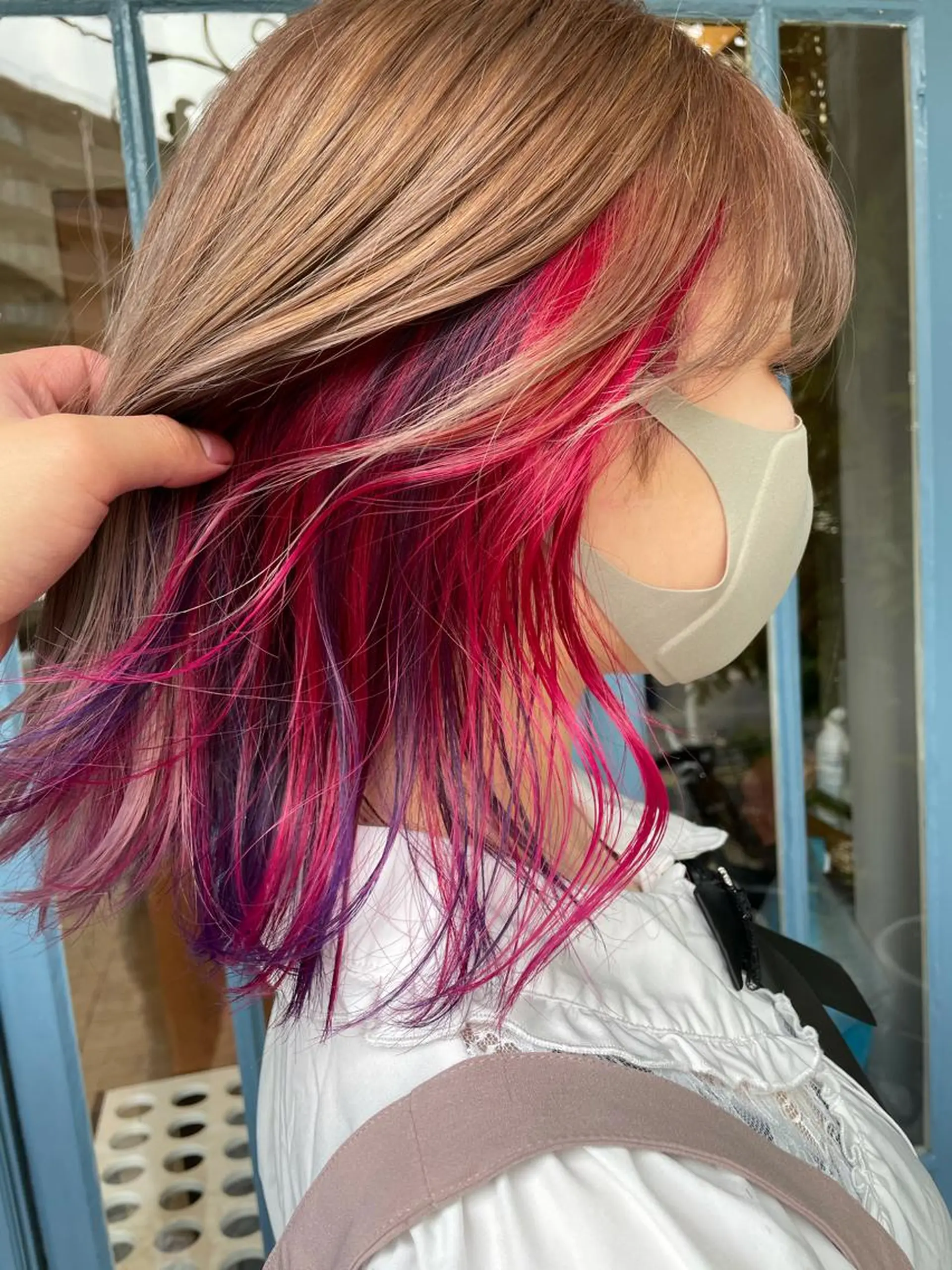 ショート ブリーチ毛矯正.髪質 改善.髪にドラマをのヘアスタイル