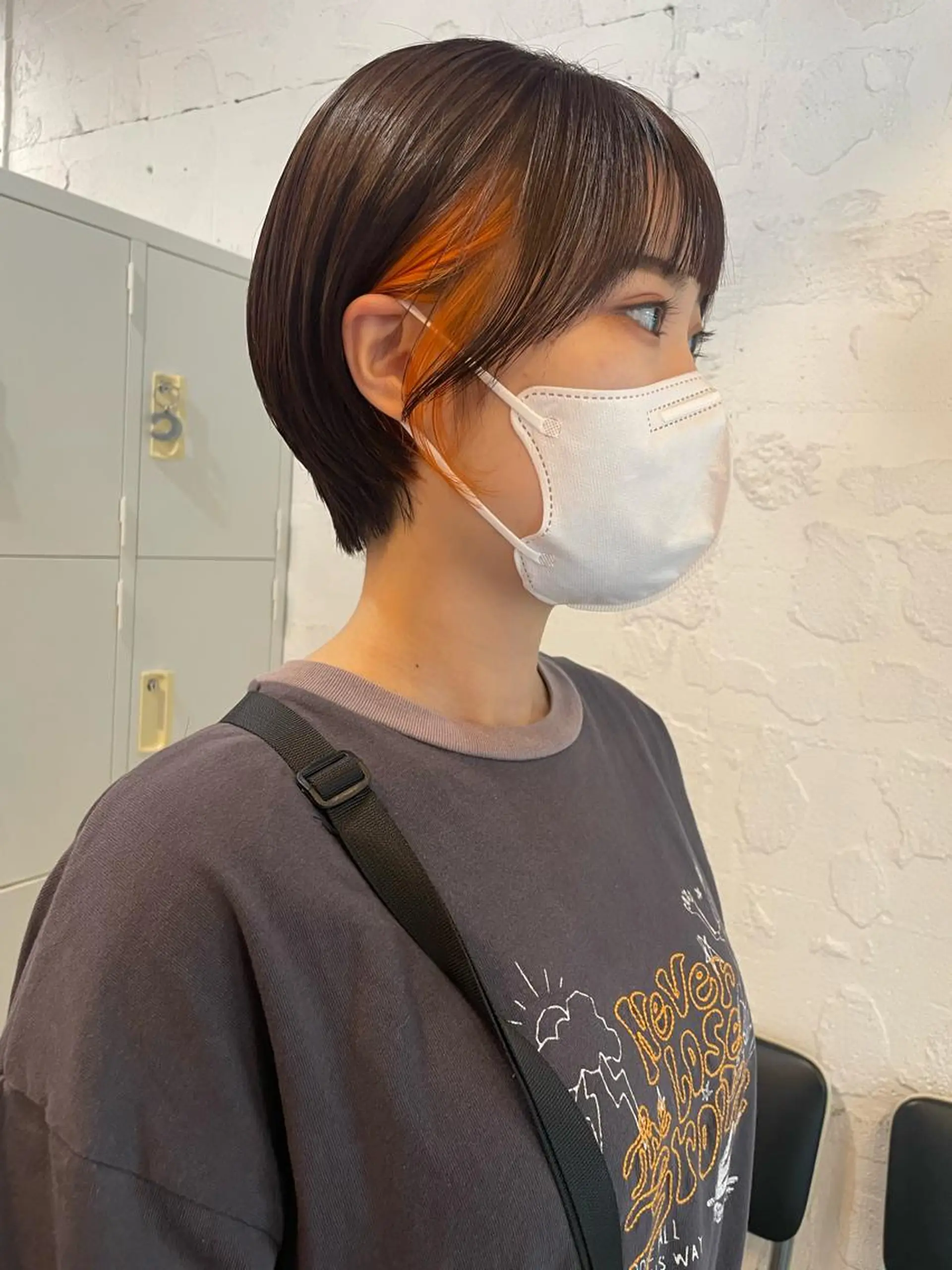 ショート カラー ヘアアレンジ satsuki ito/暖色、パーマのヘアスタイル