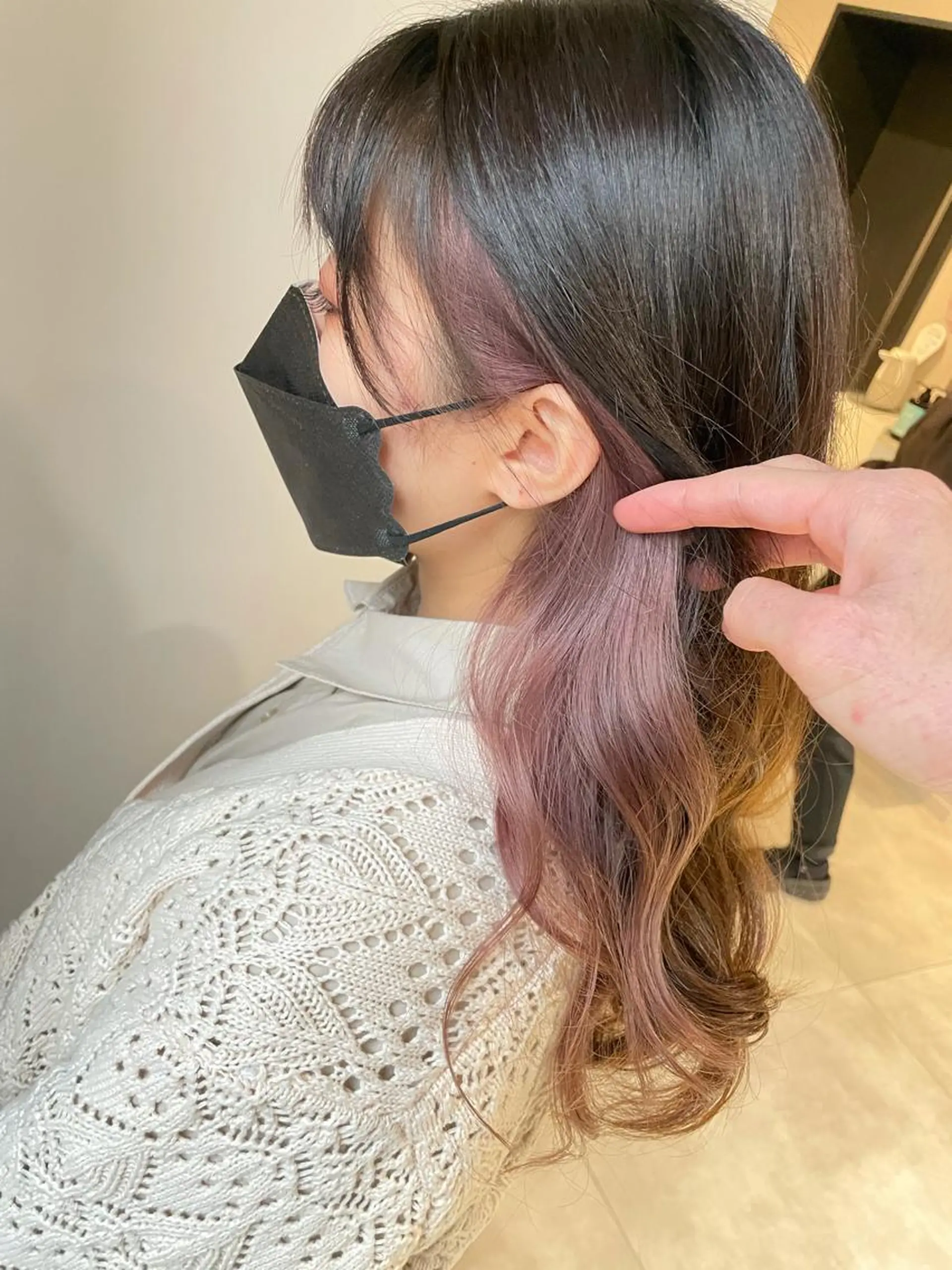 ロング カラー カット ヘアカラー トリートメント AMATELAS zero所属・髪質改善×透明感 ×艶髪/杉田のヘアスタイル