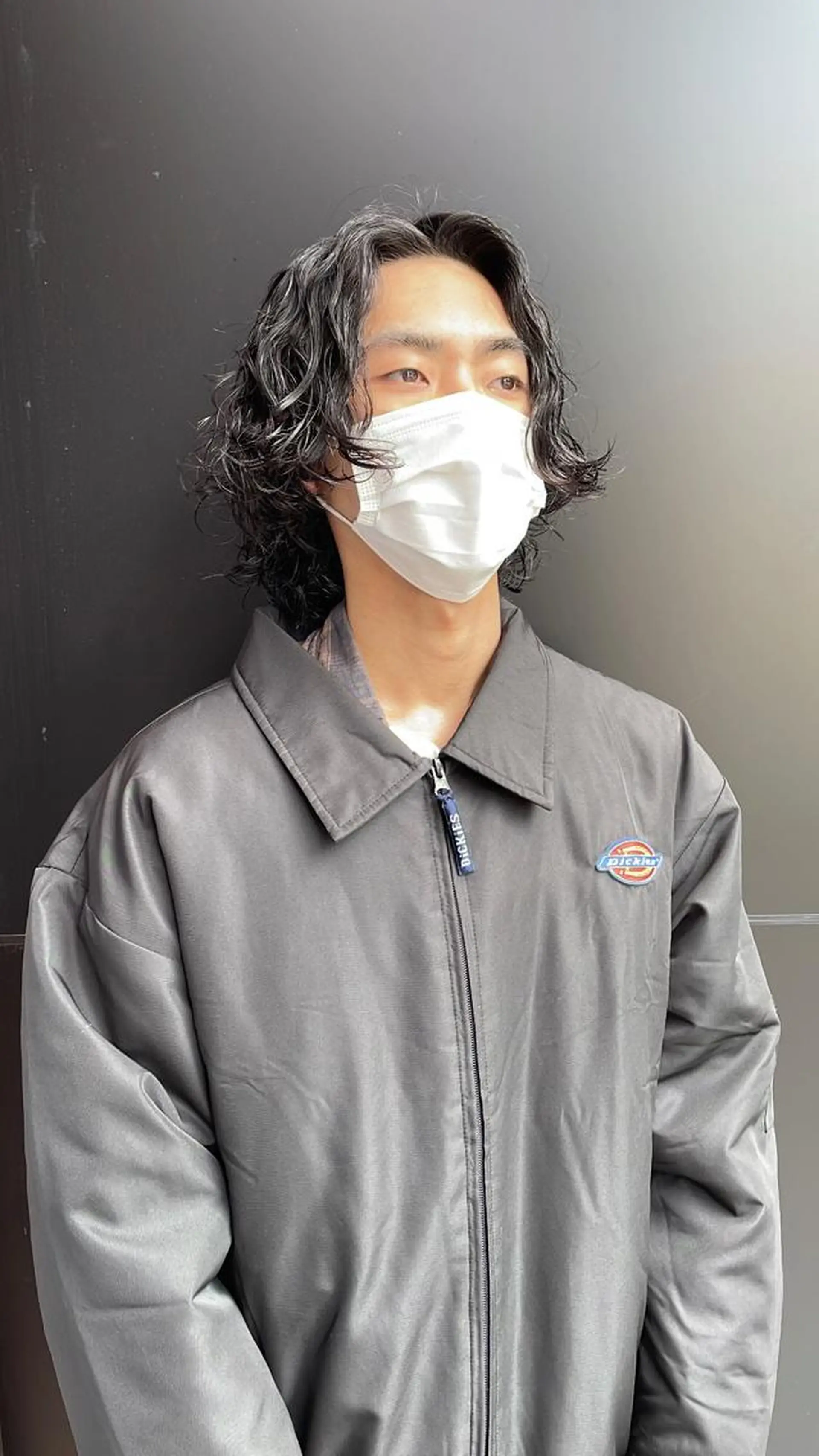 パーマ メンズ センターパート フェードカット マッシュ メンズパーマ プードルパーマ スパイキーパーマ 柏NO1 藤本葉のヘアスタイル
