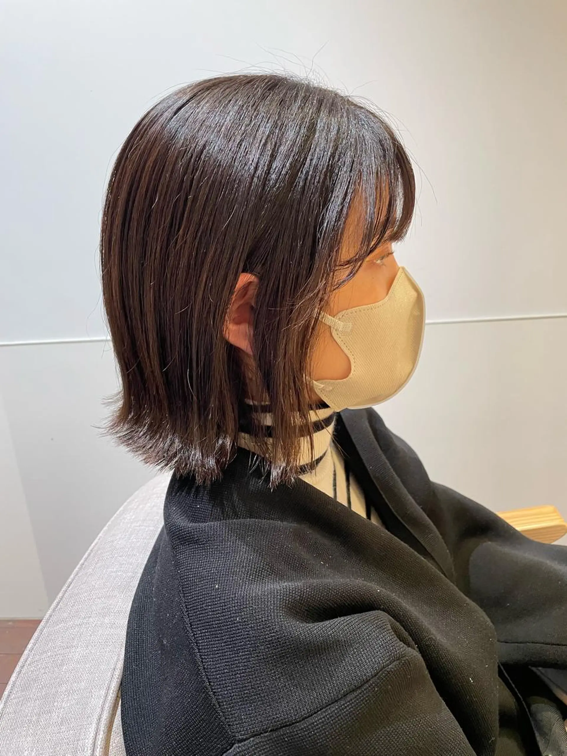 ショート カラー カット ヘアカラー トリートメント ヘッドスパ gotoday　shaire　saron所属・miu. ボブ/透け感カラーのヘアスタイル
