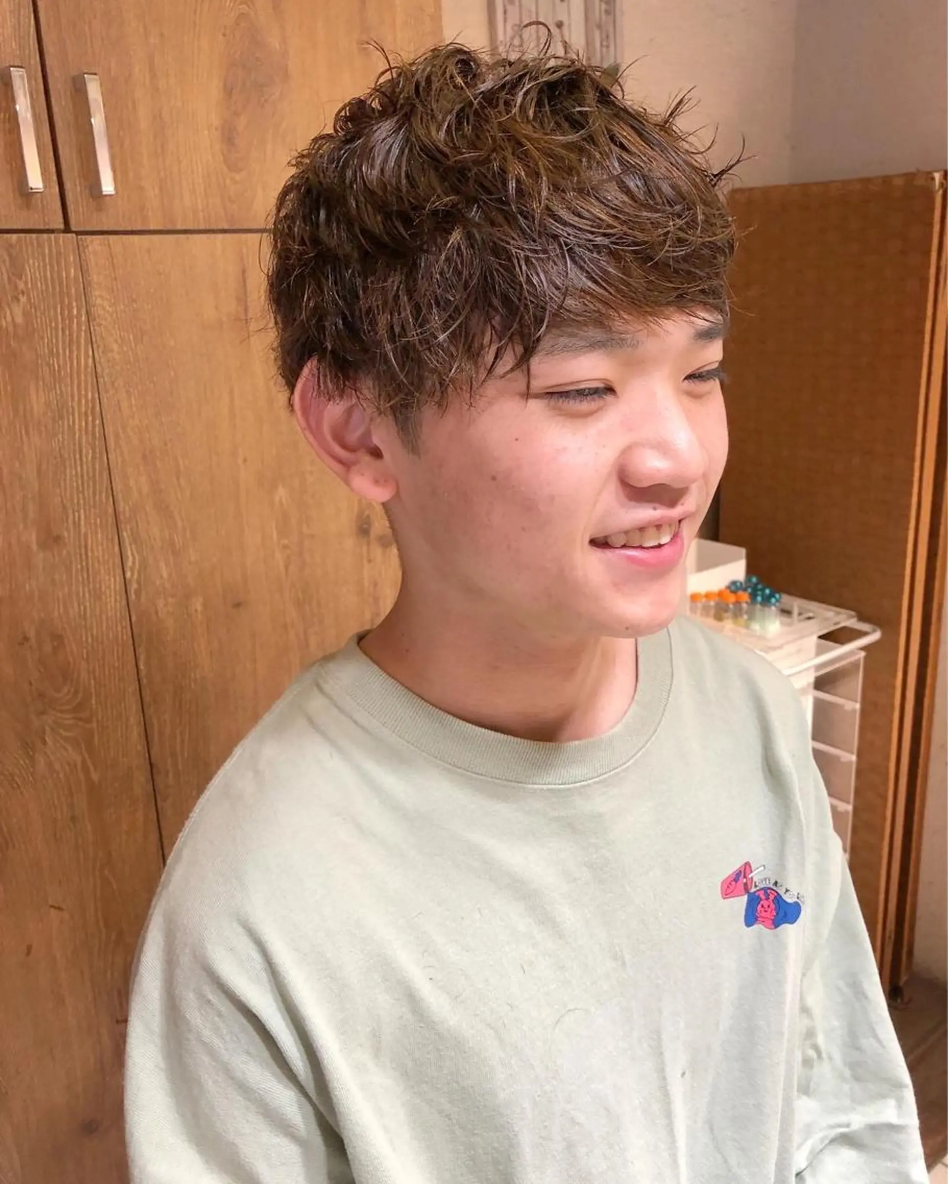 ショート パーマ くせ毛 【ディレクター 🧸🤍田澤　唯那】のヘアスタイル