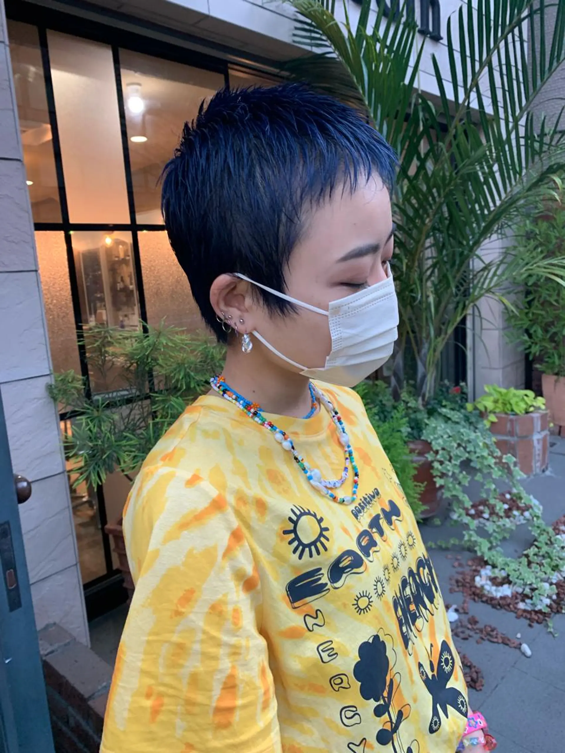 ショート カラー ブリーチ ブルーカラー ピンクカラー ヘアカラー SHIAN 八王子👼鬼塚さやかのヘアスタイル