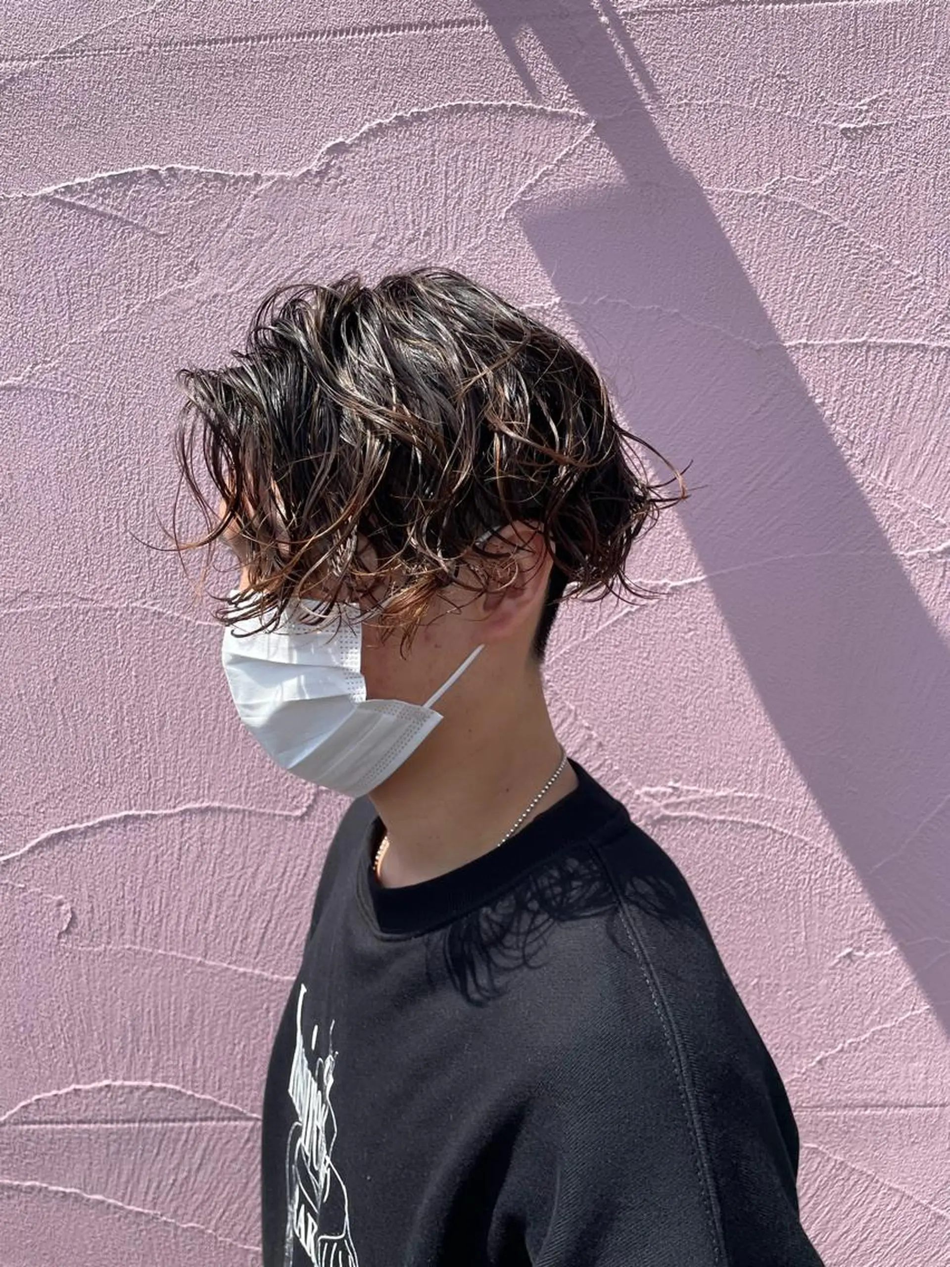 パーマ メンズ メンズパーマ スパイラルパーマ カット パーマ ひなた 艶カラー/渋谷のヘアスタイル